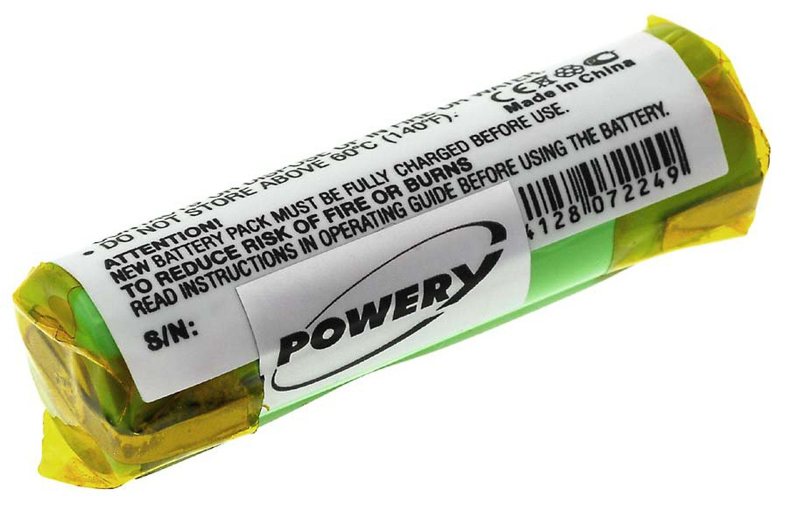 Powery Akku für V) 2000 Philips AkkuHQT788 mAh (1.2 Akku