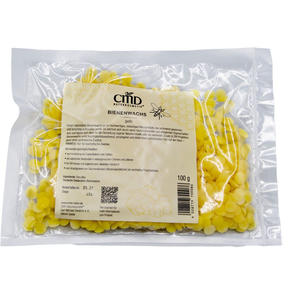 CMD Naturkosmetik Gesichtspflege Bienewachs gelb, Gelb, 100 g