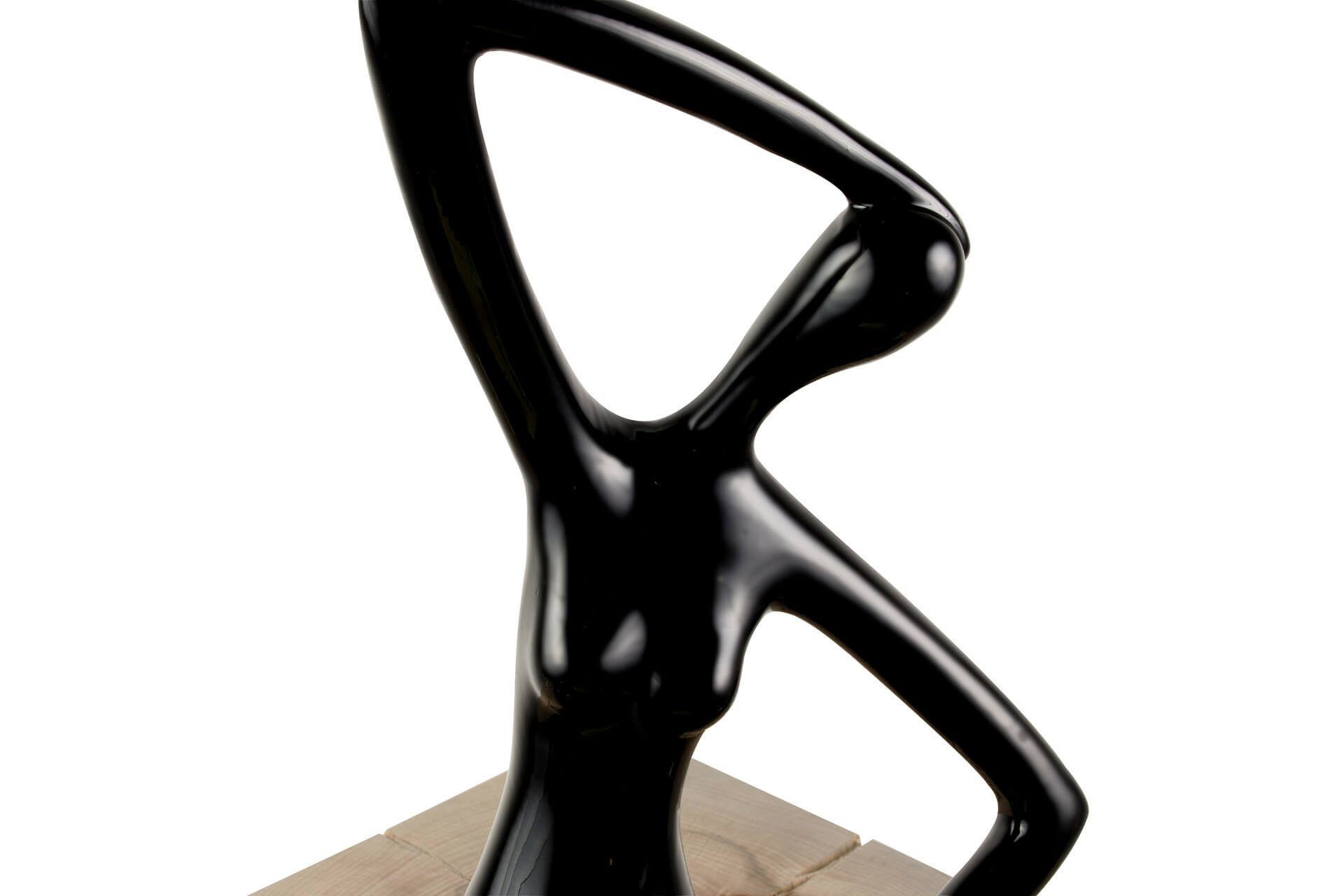 handgefertigte Kunststein Figur for Dekofigur Yoga 25x28x13 Time KUNSTLOFT aus cm,