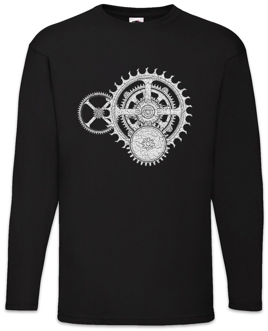 Urban Backwoods Langarmshirt Mechanism I Langarm T-Shirt Uhr Uhrmacher Clockwork Uhren Watch (1-tlg) Mechaniker Mechanik Collector