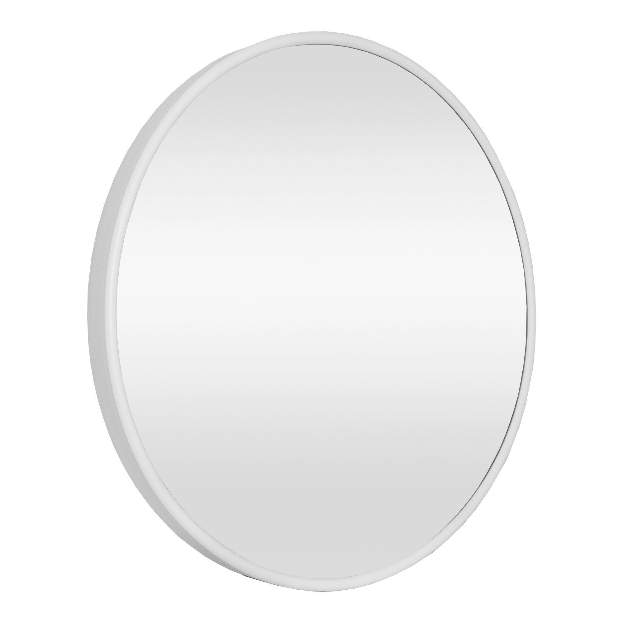 en.casa Wandspiegel, »Ordona« Hängespiegel Ø40cm Weiß, matt günstig online kaufen