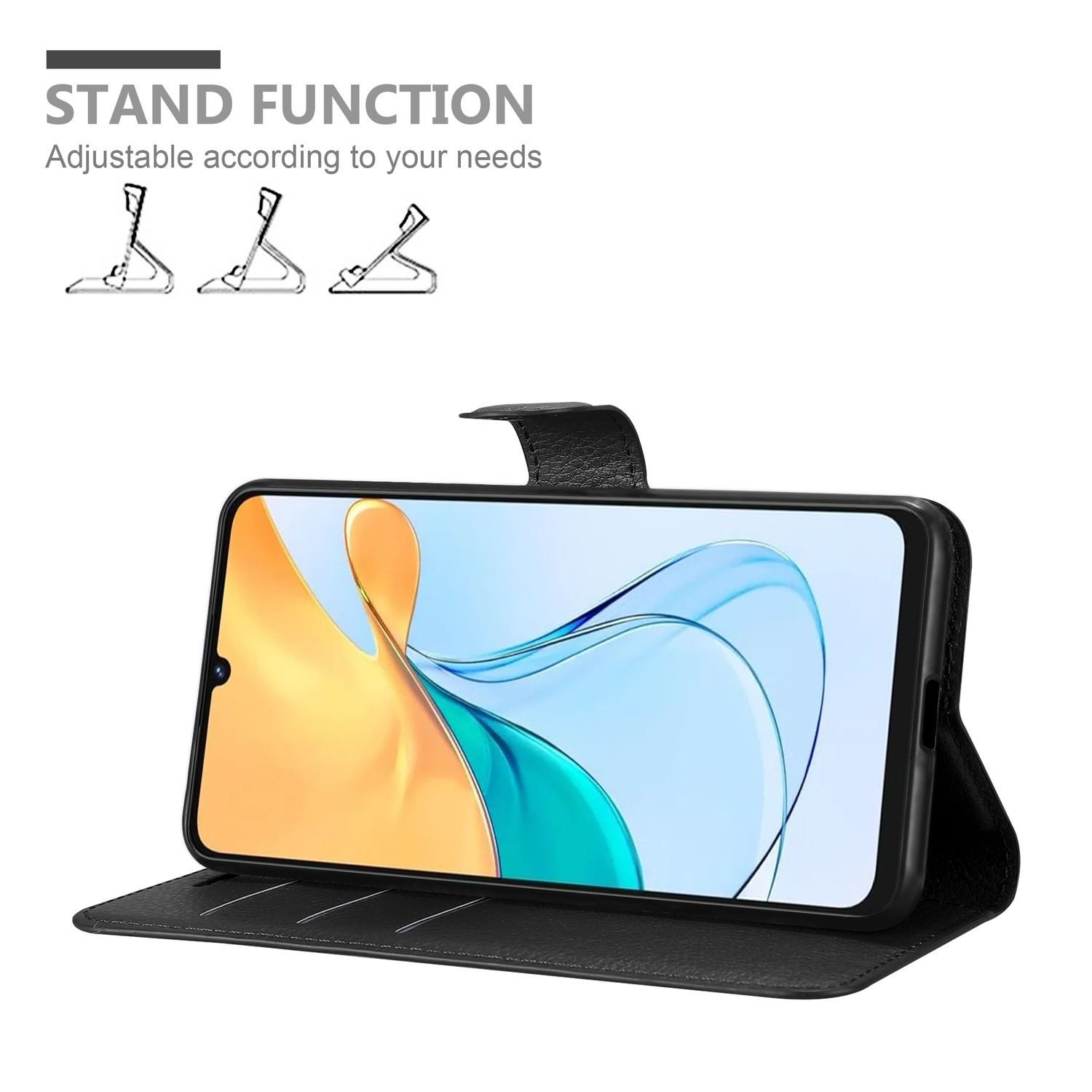 Cadorabo Handyhülle für ZTE Blade V50 Vita Hülle ZTE Blade V50 Vita, Hülle Schutzhülle mit Standfunktion, Kartenfach und Magnetverschluss