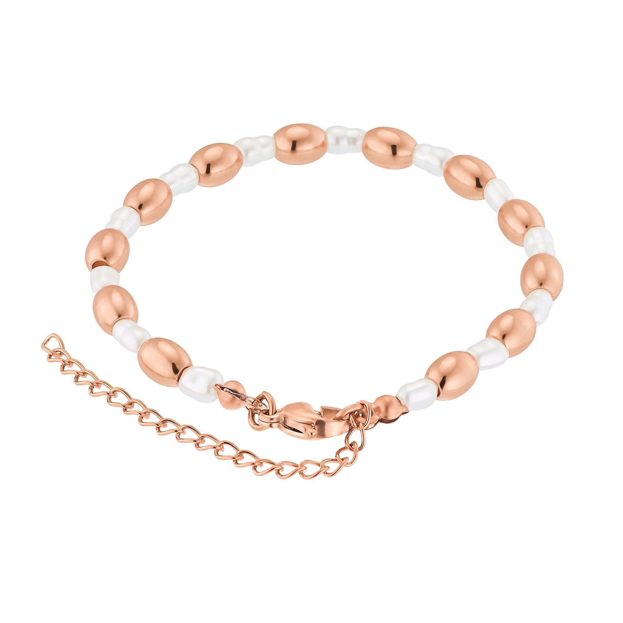 Maya (Armband, Armband mit inkl. poliert Perle rose Armkette für Frauen Heideman Geschenkverpackung), goldfarben silberfarben
