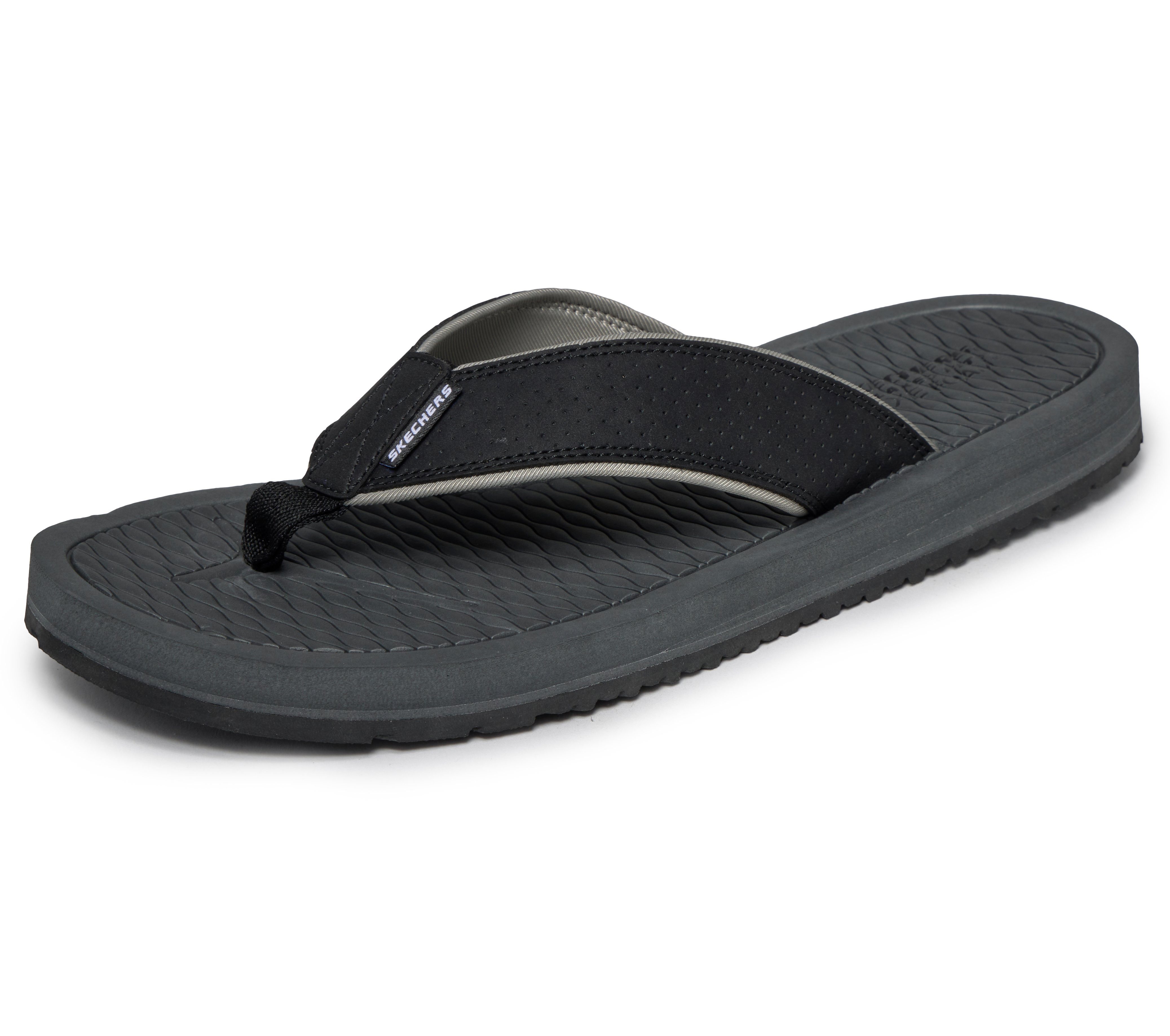 Skechers QUILL - BOARD VIEW Zehentrenner Sommerschuh, Strandschuh, Badeschuh mit Memory Foam