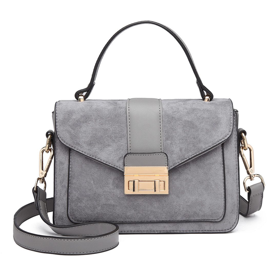 Miss Lulu Umhängetasche Damen Vintage Crossbody Bag mit Kunstleder Mittelgr günstig online kaufen