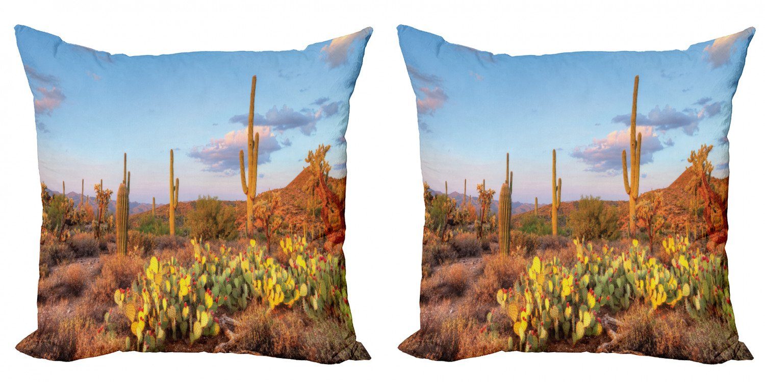 Kissenbezüge Modern Accent Doppelseitiger Digitaldruck, Abakuhaus (2 Stück), Arizona Cacti in Sonora-Wüste