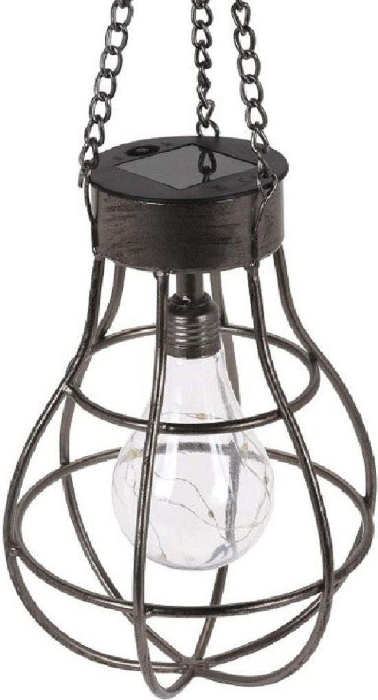 Industrielampe Metall Vintage Hängeleuchte mit Seil LED Laternen LED Nachtlicht 