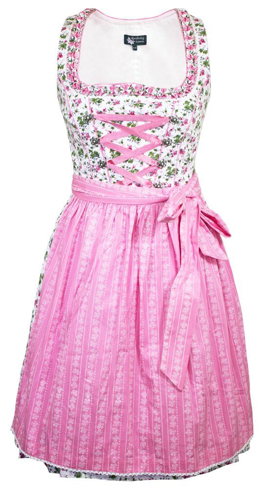 Maddox Dirndl 'Alpach' Traditionell, Creme Rosé günstig online kaufen