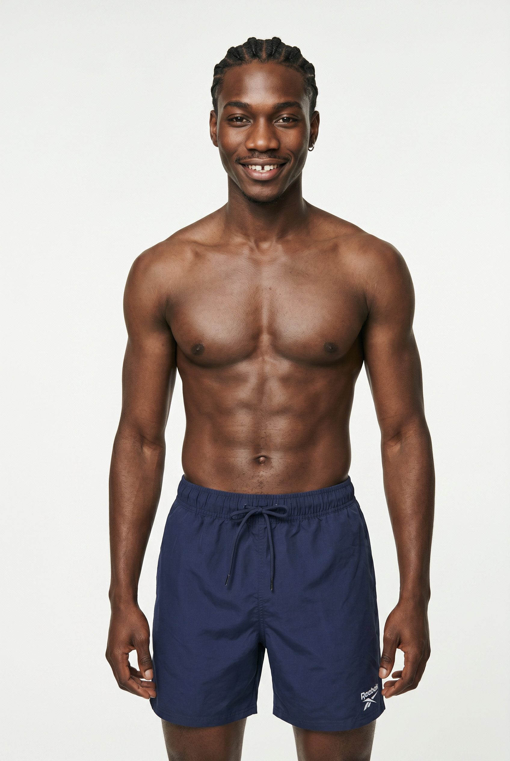 Reebok Badeshorts "Yale" mit Kordelzug und elastischem Bund, mit Logo, basic