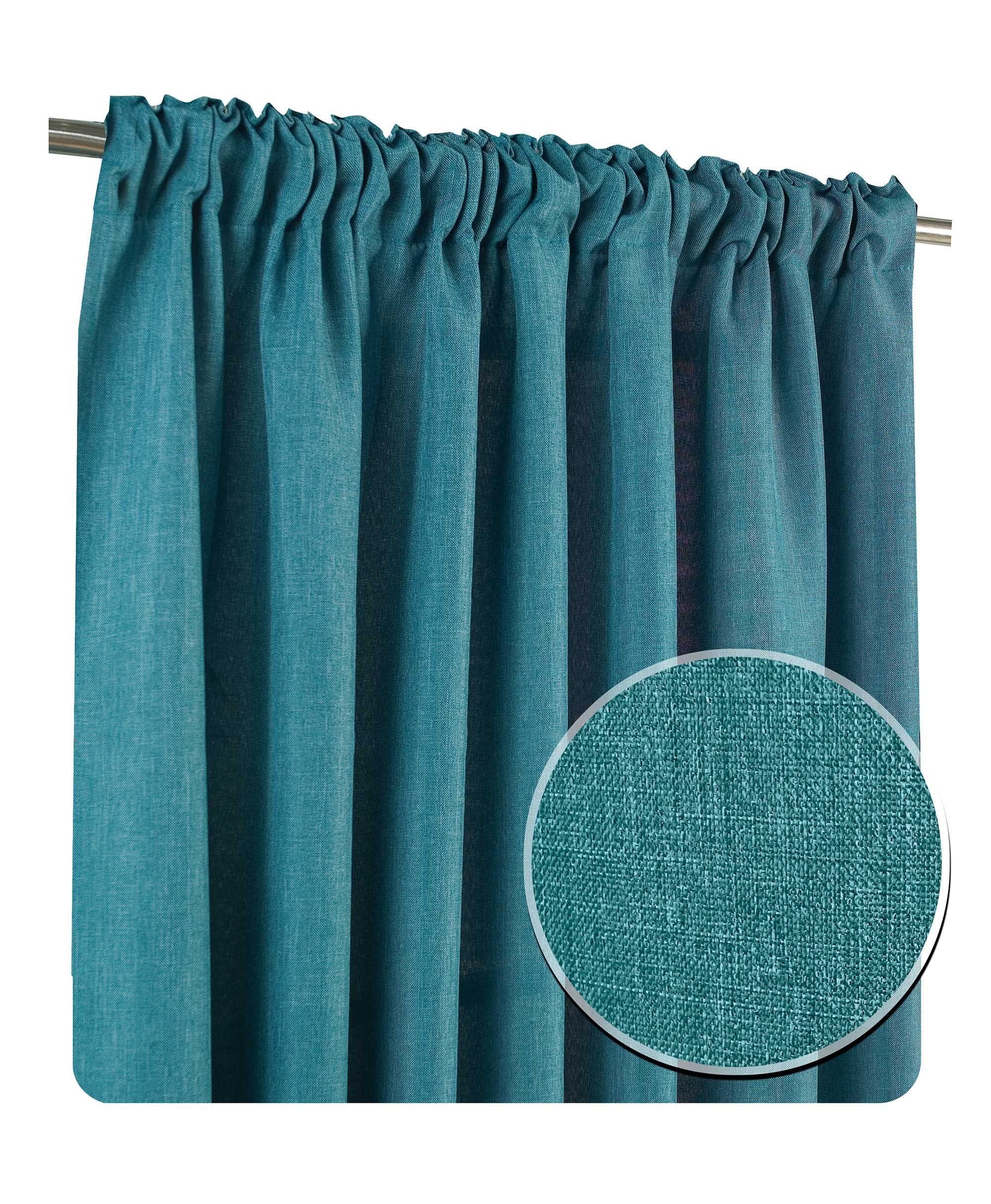 Haus und Deko Kuscheltier Vorhang 2er Set Kräuselband 140x245 cm blickdicht günstig online kaufen