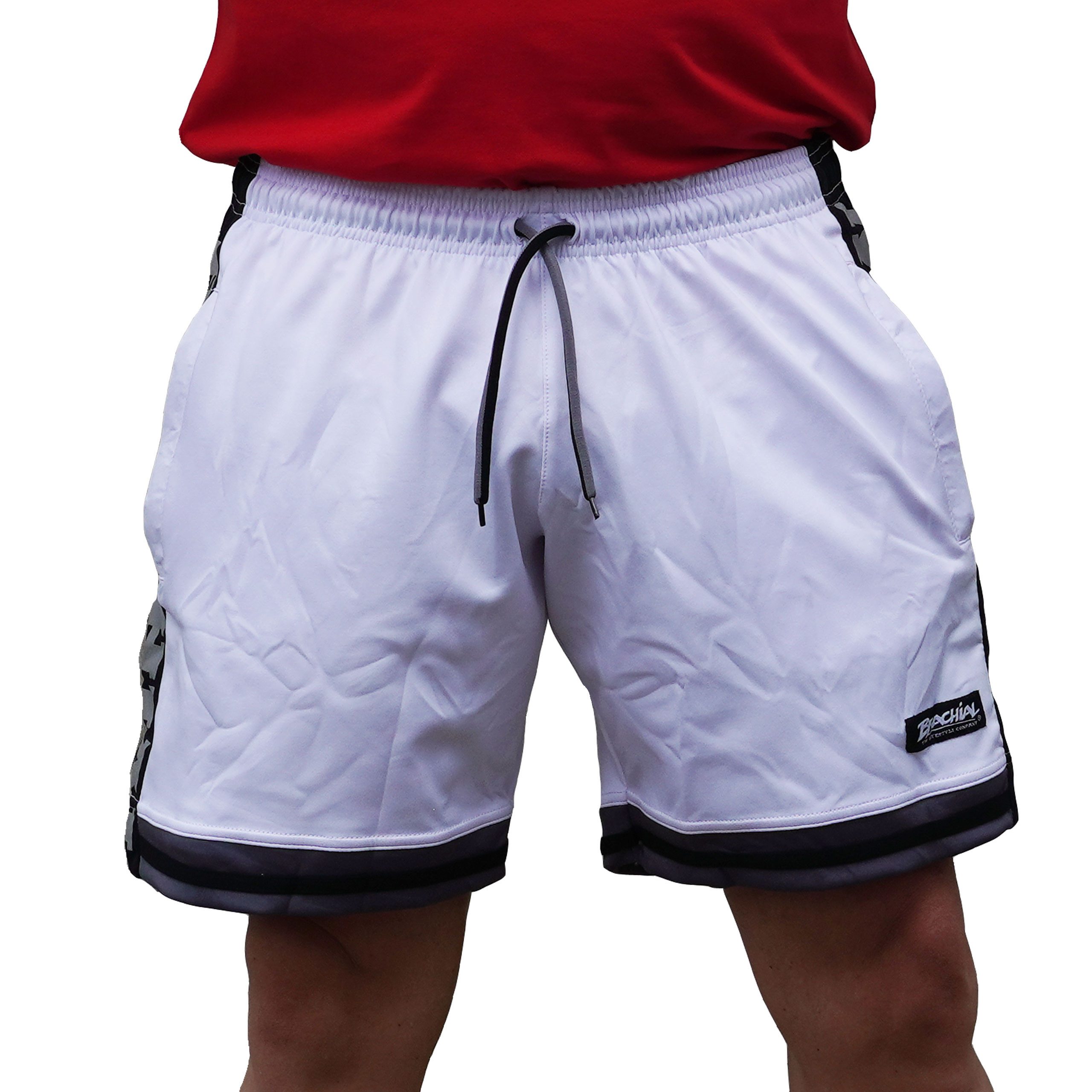 BRACHIAL THE LIFESTYLE COMPANY Trainingsshorts Brachial Short "Colors" weiß/schwarz