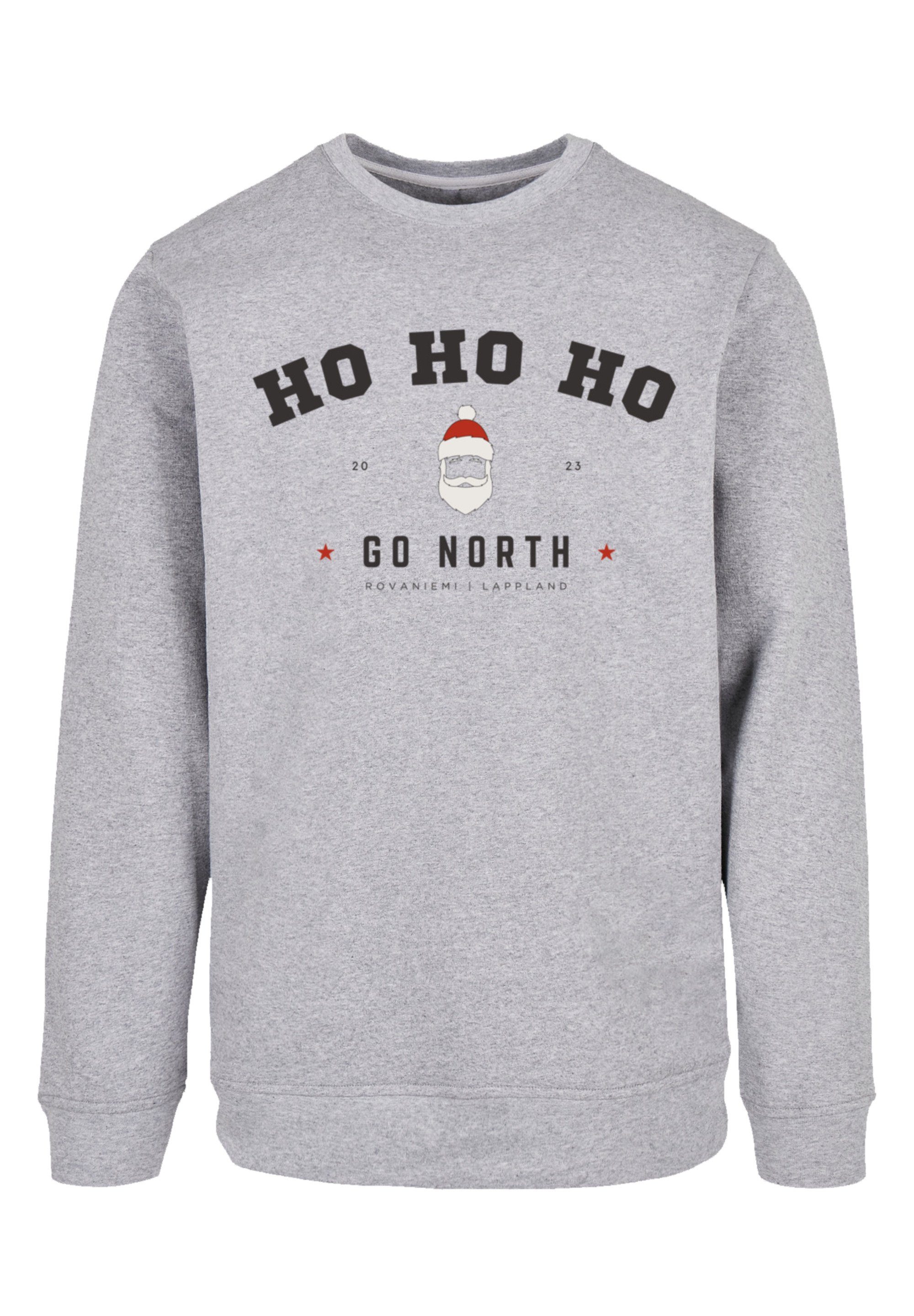 Ho Geschenk, Santa Ho mit Ho Claus F4NT4STIC Logo, Sweater Sweatshirt Crewneck-Ausschnitt Weihnachten, Weihnachten Komfortabler