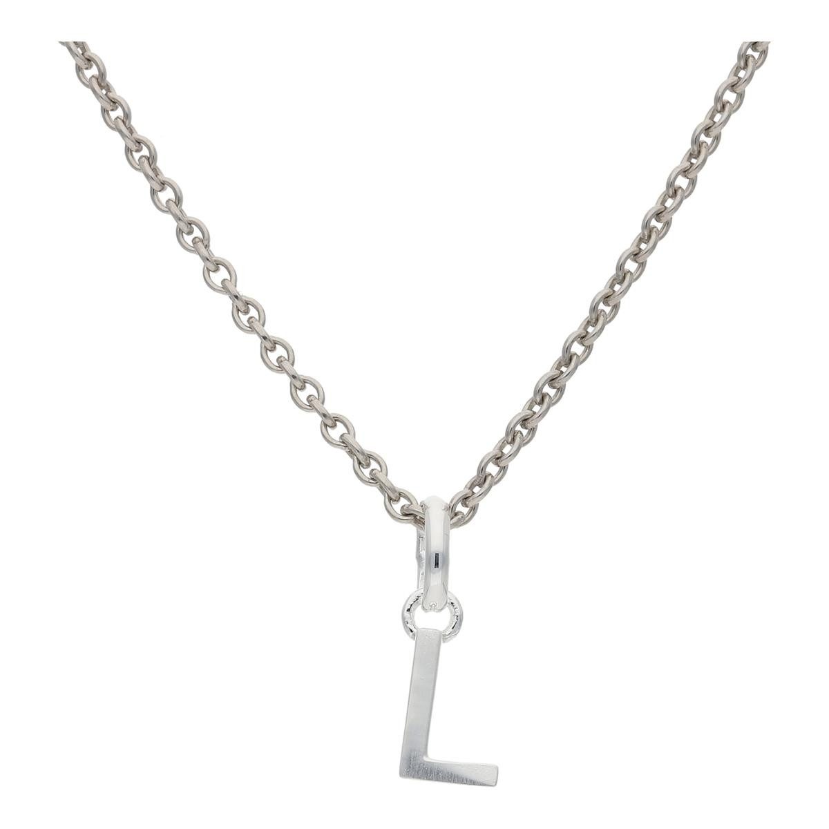 Buchstabenanhänger JuwelmaLux Anhänger 925/000 Sterling Silber Buchstabe "L" JL16-02-0440