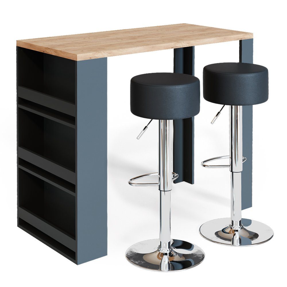 Vicco Bartisch, Eiche/Anthrazit, 117 x 57 günstig online kaufen