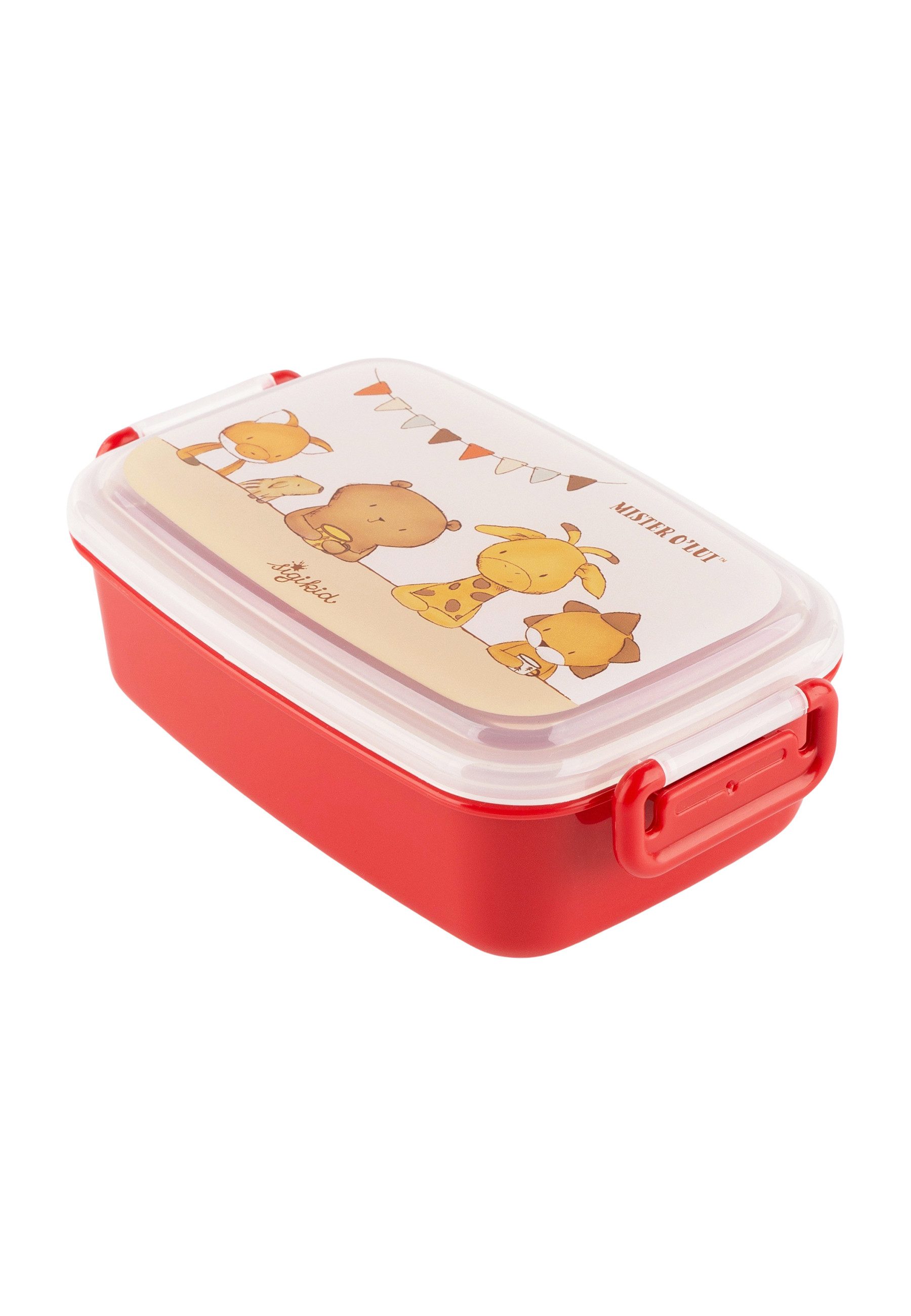 Sigikid Lunchbox sigikid & Friends Mister O'Lui für Kinder Unisex, Material außen: Box 100% PP, Deckel 100% PS, Griffe 100% ABS; Material innen: Silikondichtungsring in Deckel, (1-tlg)