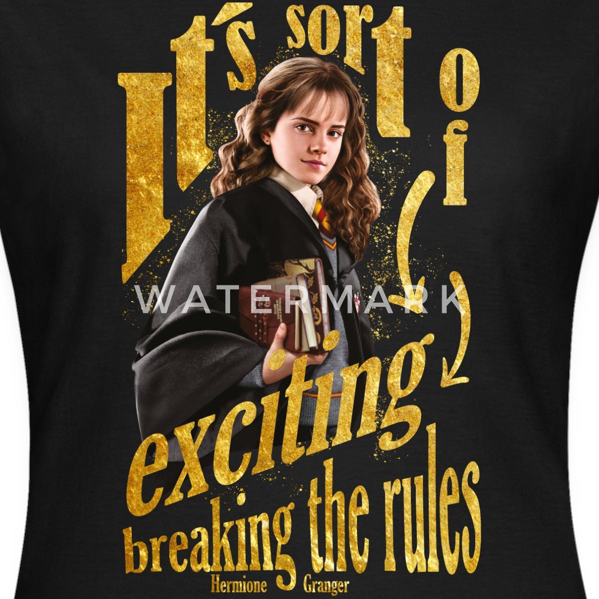 Spreadshirt T-Shirt Harry Potter Hermine Spruch Regeln Brechen Frauen T-Shirt (1-tlg)