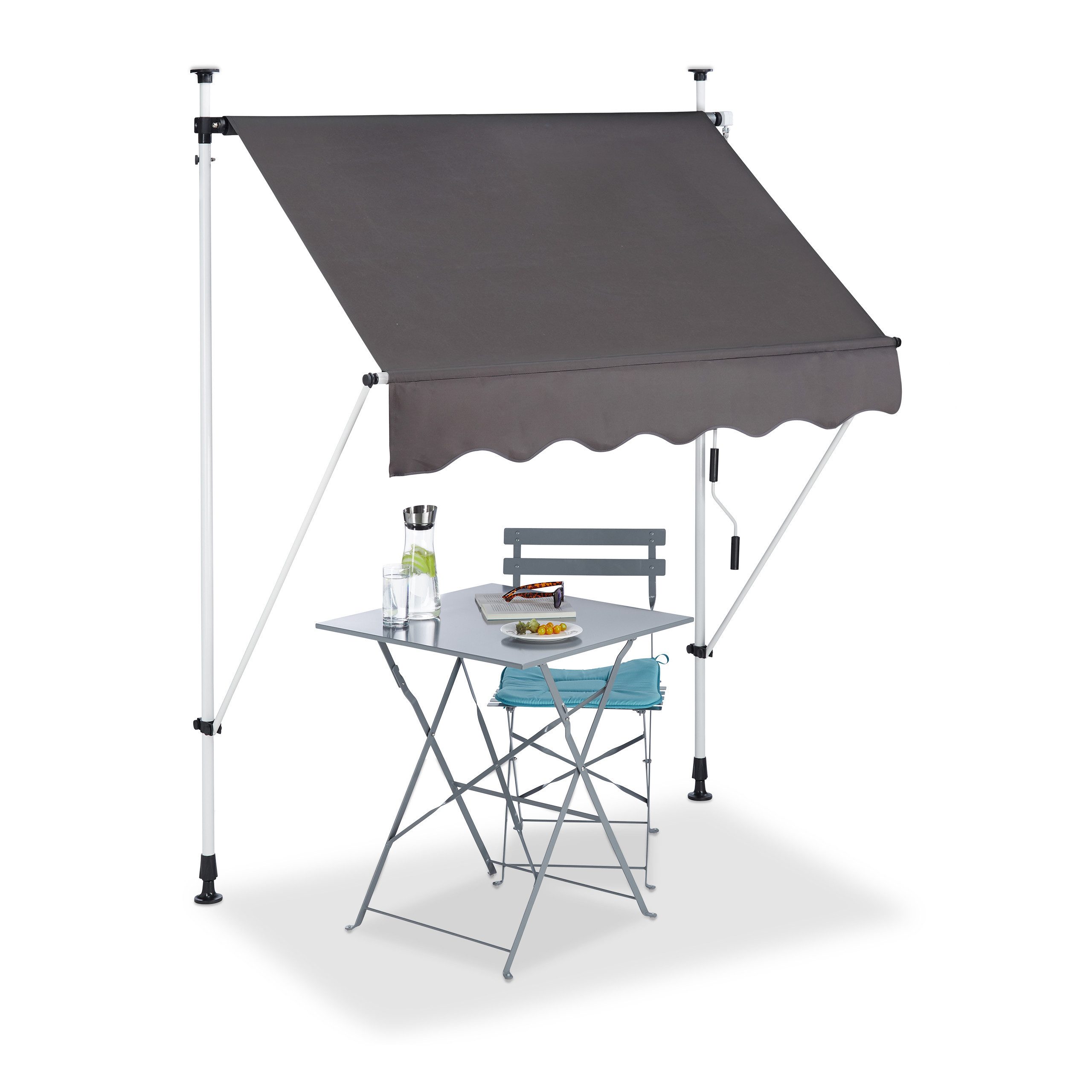 relaxdays Klemmmarkise für Balko 150 x günstig online kaufen