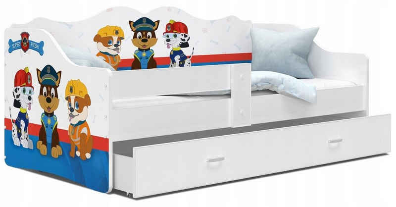 pressiode Kinderbett Kinderbett mit Matratze und Schublade NELI juniorbett spielbett