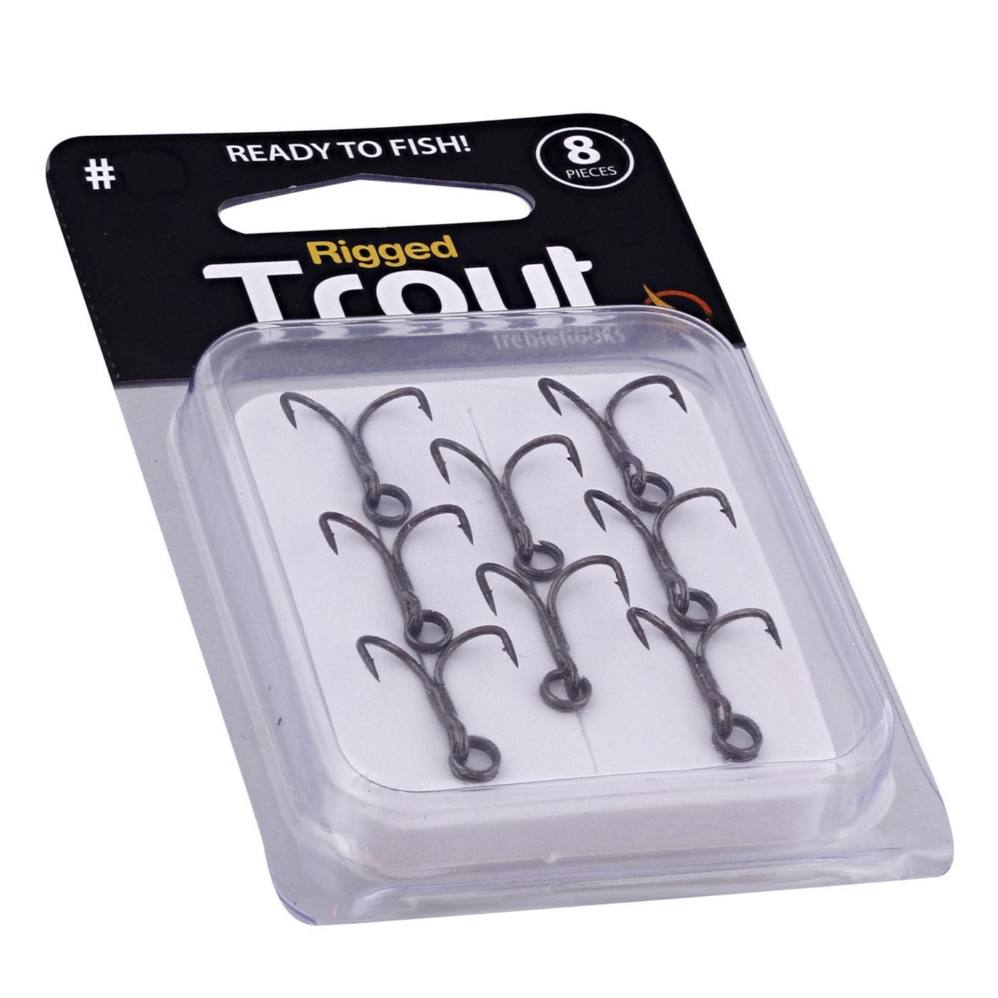 Drillingshaken Westin Rigged Trout Treble Hooks Black - 8 Drillingshaken