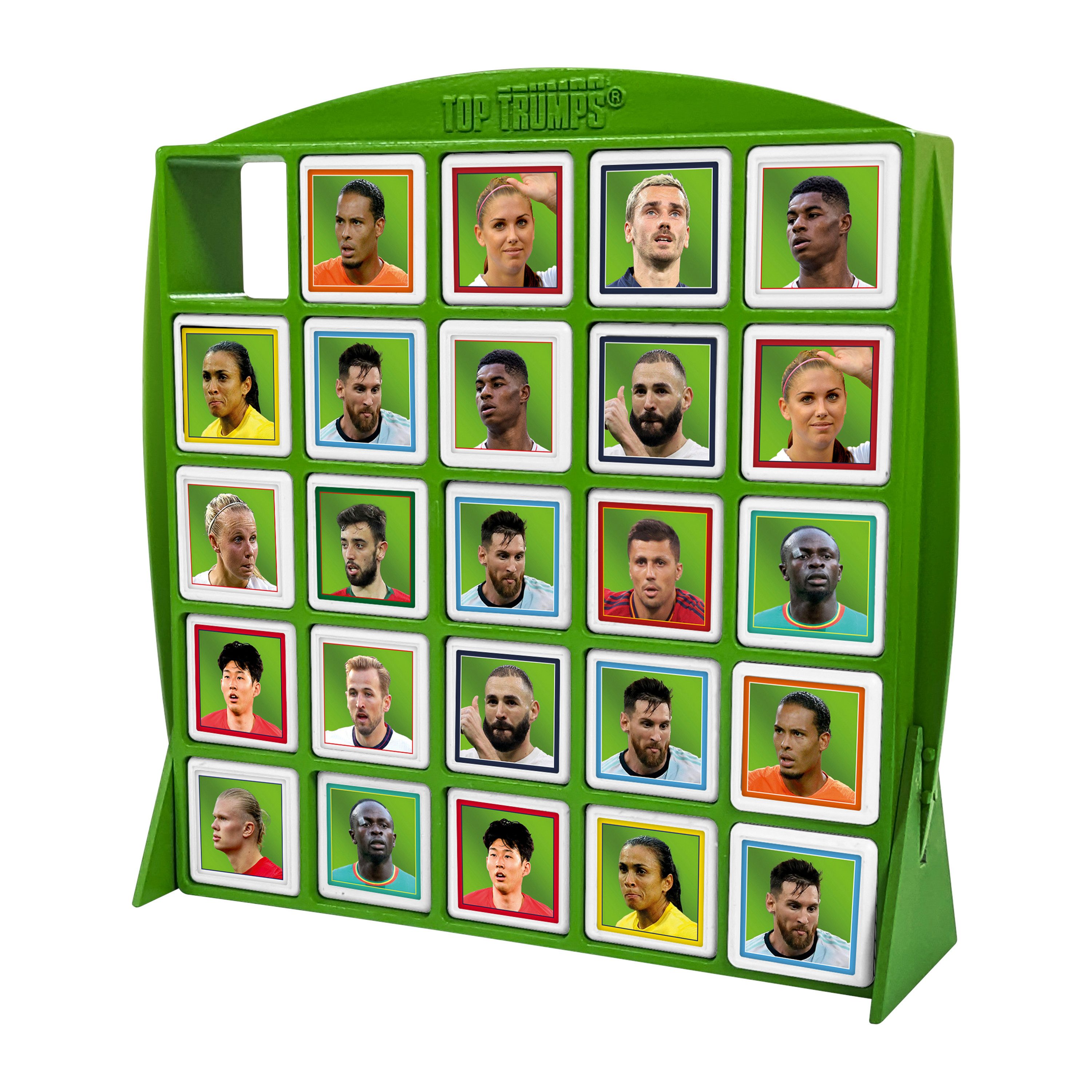 Winning Moves Spiel Top Trumps Match Mini - World Football Stars, Würfelspiel, im praktischen Reiseformat