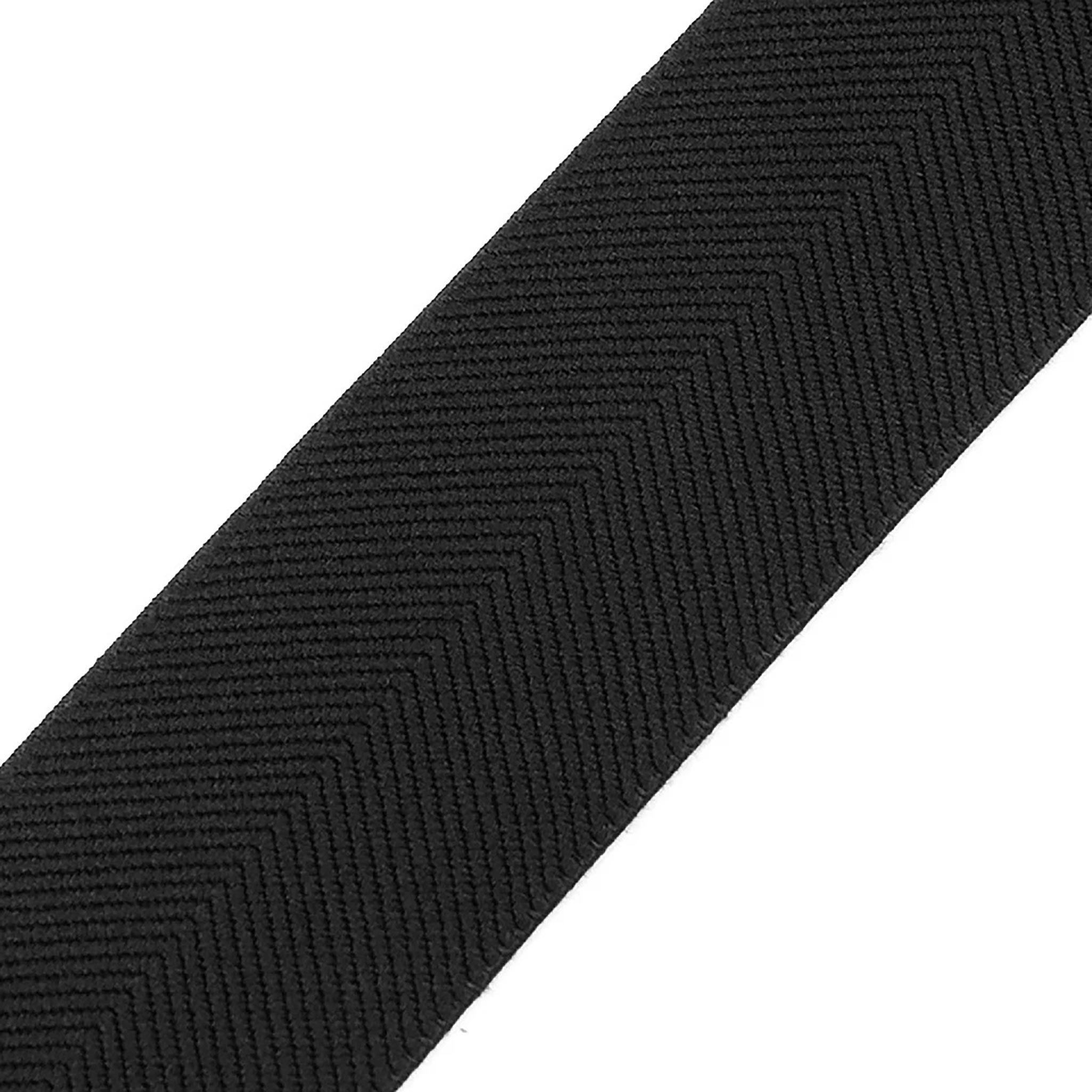 maDDma Gummiband Elastikband Fischgrat 40mm x 1m für Bekleidung und Unterwäsche, schwarz