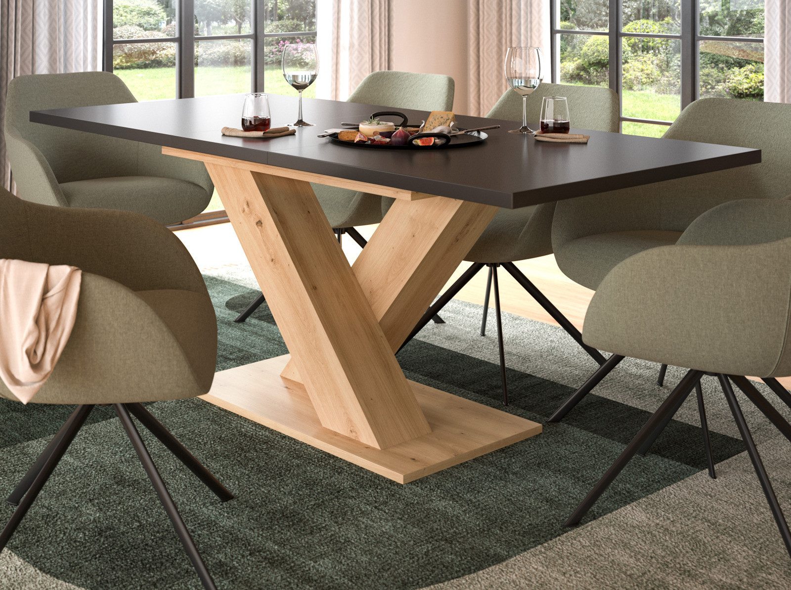 Inn.Furn Esstisch Home-X (Küchentisch in Artisan günstig online kaufen