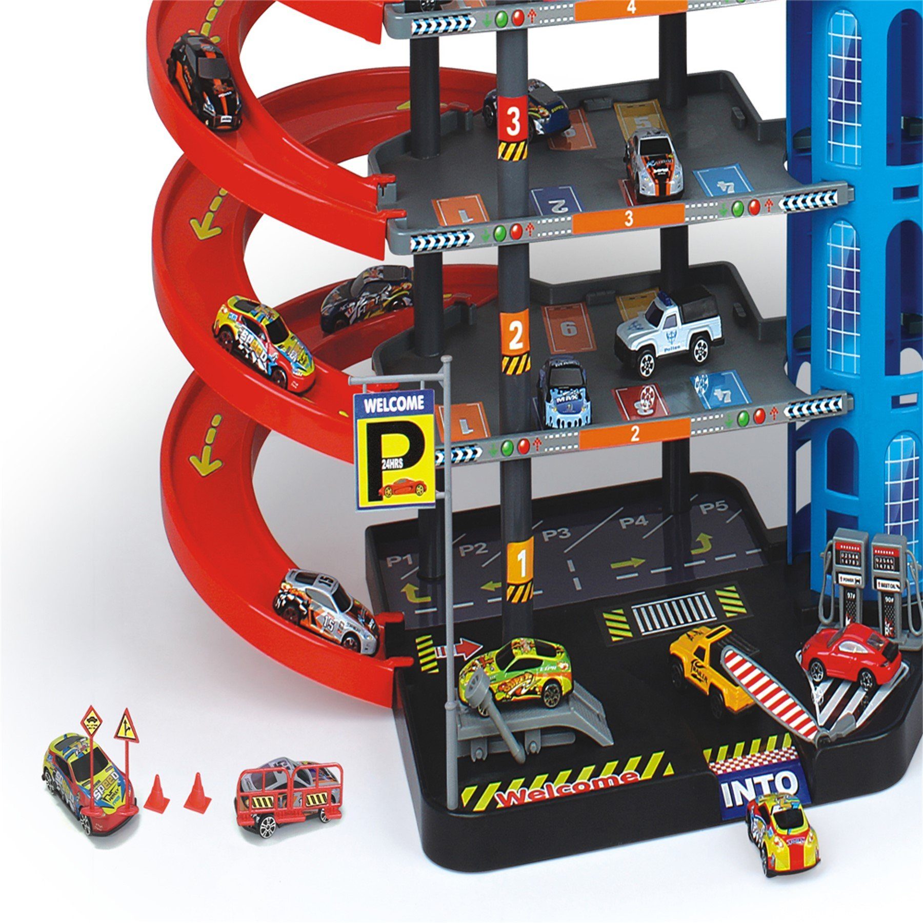 Polesie Parkgarage 37893 - 3-stöckiges Parkhaus Mit Aufzug & Tankstelle