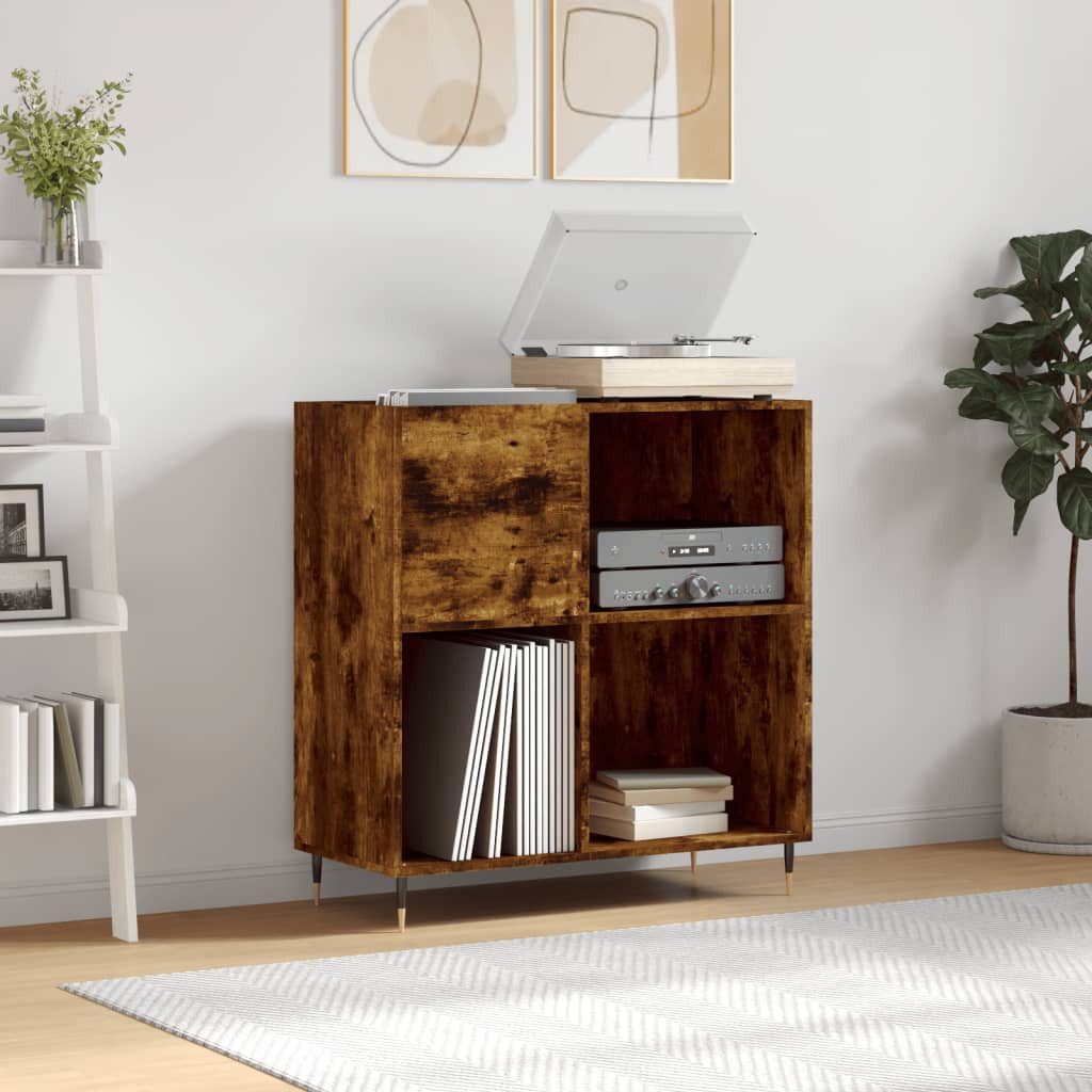 vidaXL TV-Schrank NA Plattenschrank Räuchereiche 84,5x38x89 cm Spanplatte Mediaregal