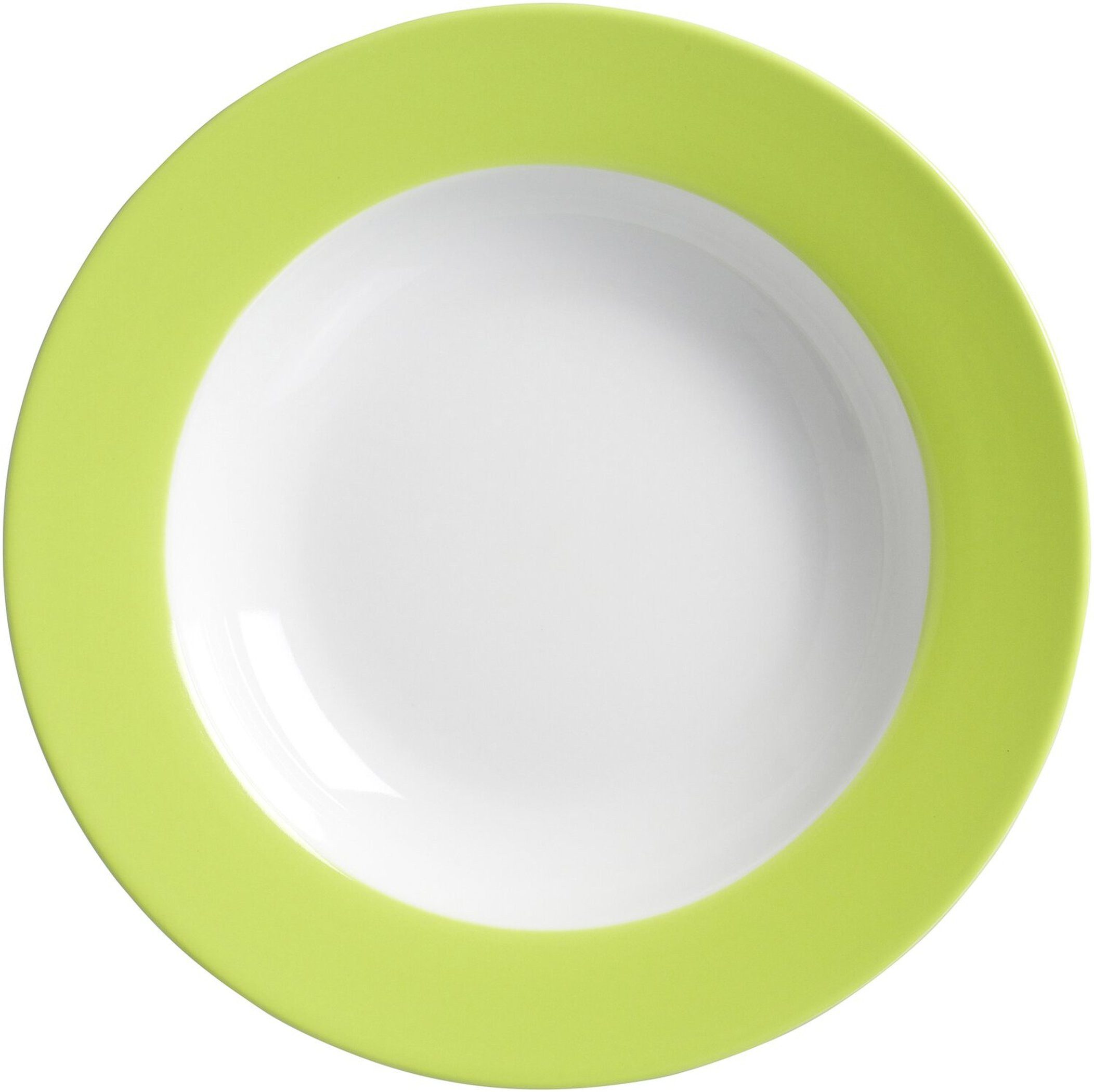 Ritzenhoff & Breker Суповая тарелка Doppio Тарелки tief 270 ml Porzellan grün, (1 St), Spülmaschinengeeignet