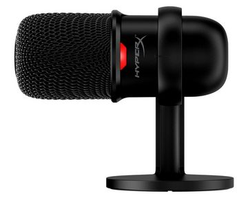 HyperX Streaming-Mikrofon SoloCast, stummschalten durch Antippen, Gewinde für Galgenarm / Mikrofonständer