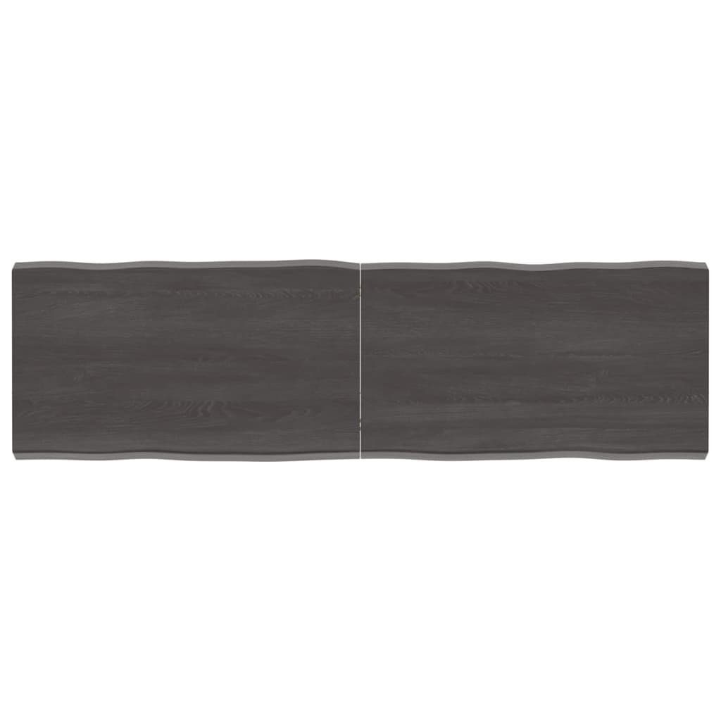 furnicato Tischplatte 140x40x(2-4) cm Massivholz Behandelt Baumkante (1 St)