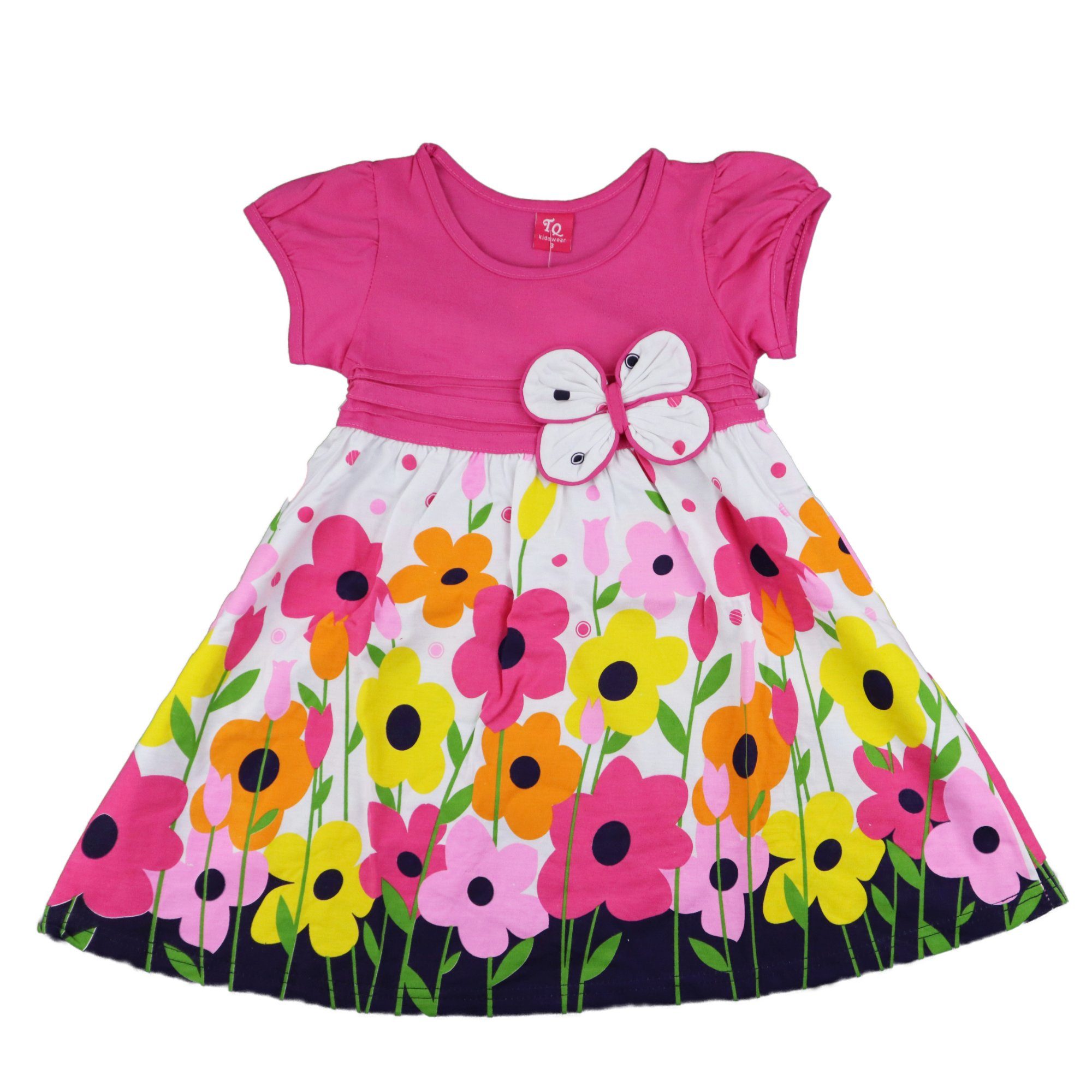 WS-Trend Sommerkleid »Blumen Schmetterling Mädchen Kleid« Gr. 98 bis 116