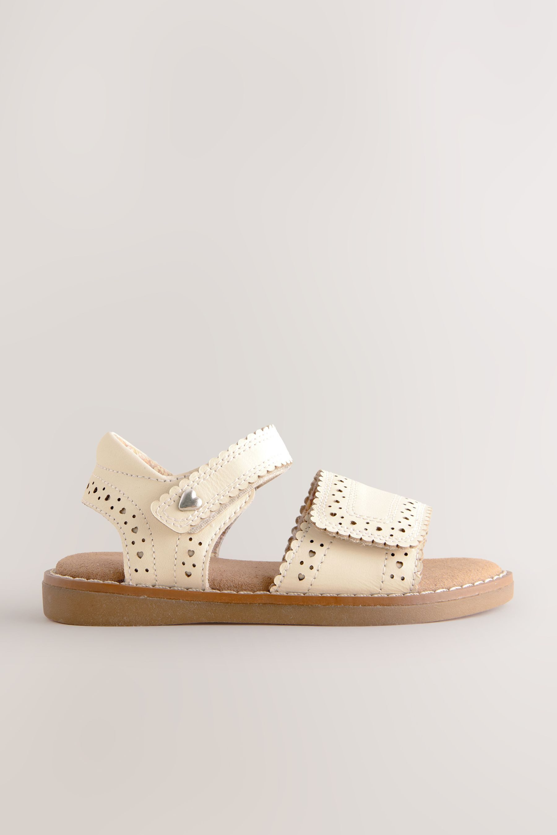 Next Brogue-Sandalen aus Leder mit Klettverschluss günstig online kaufen