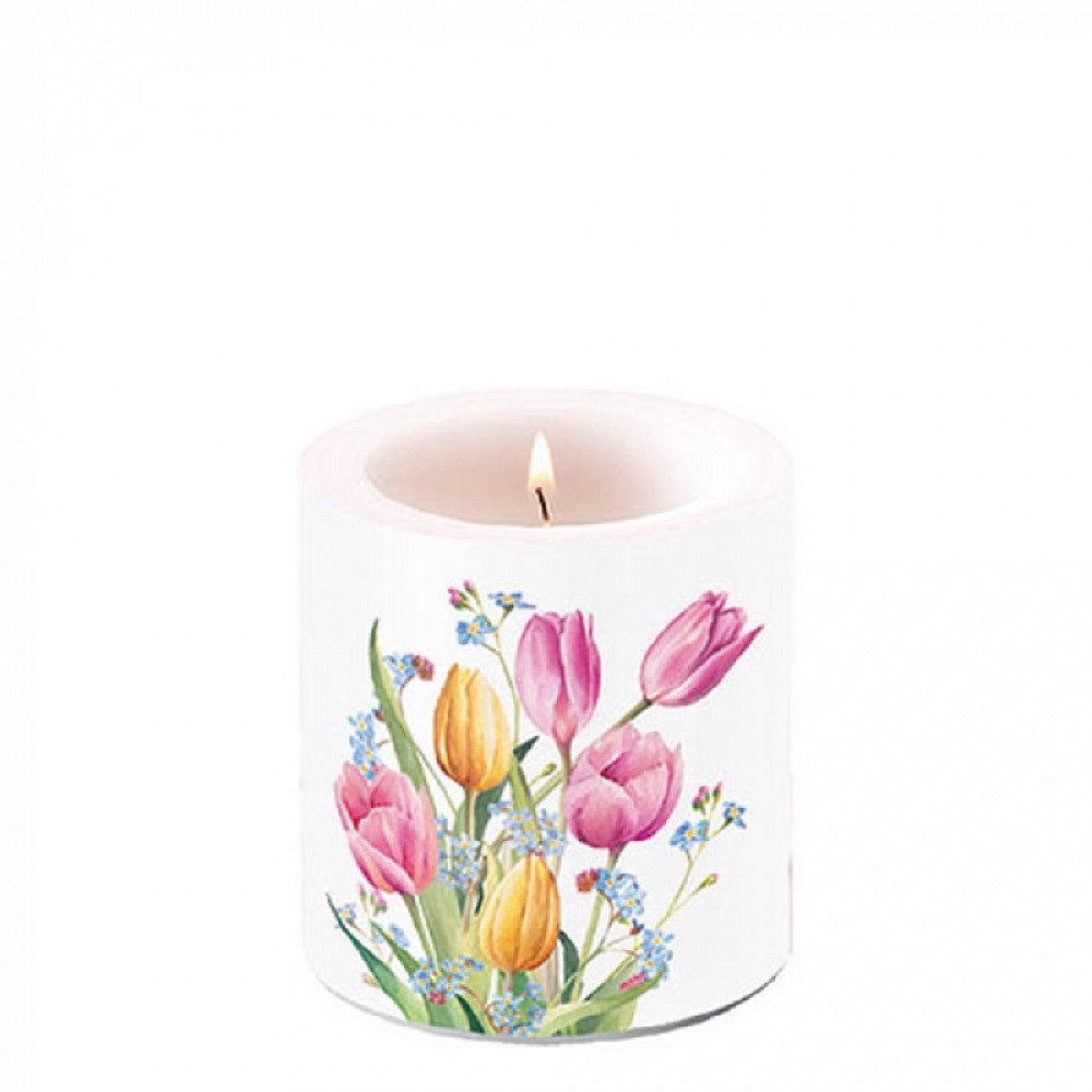 Ambiente Luxury Paper Products Stumpenkerze Blumen günstig online kaufen