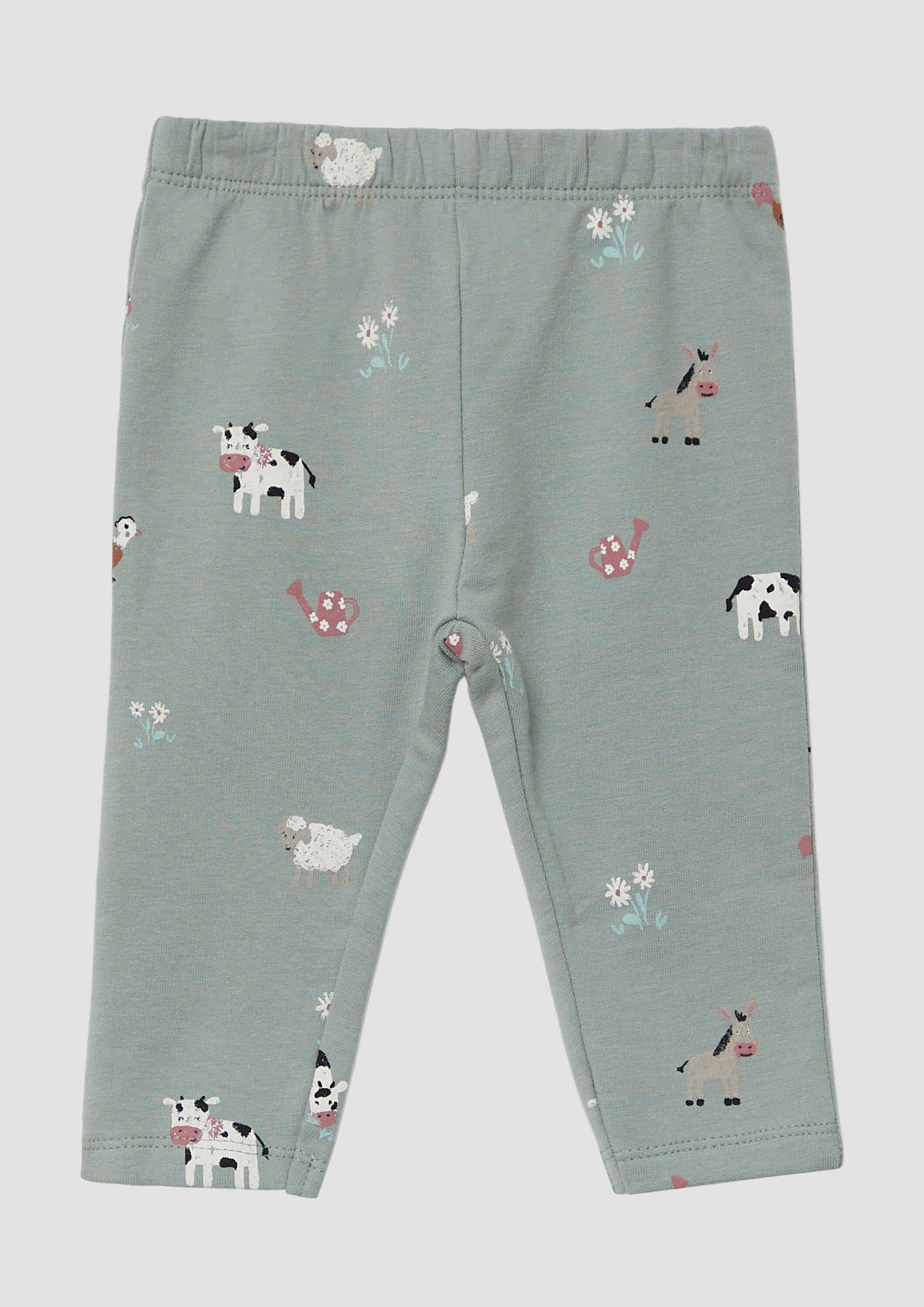 s.Oliver Leggings Leggings Leggings mit All-over-Print und Elastikbund