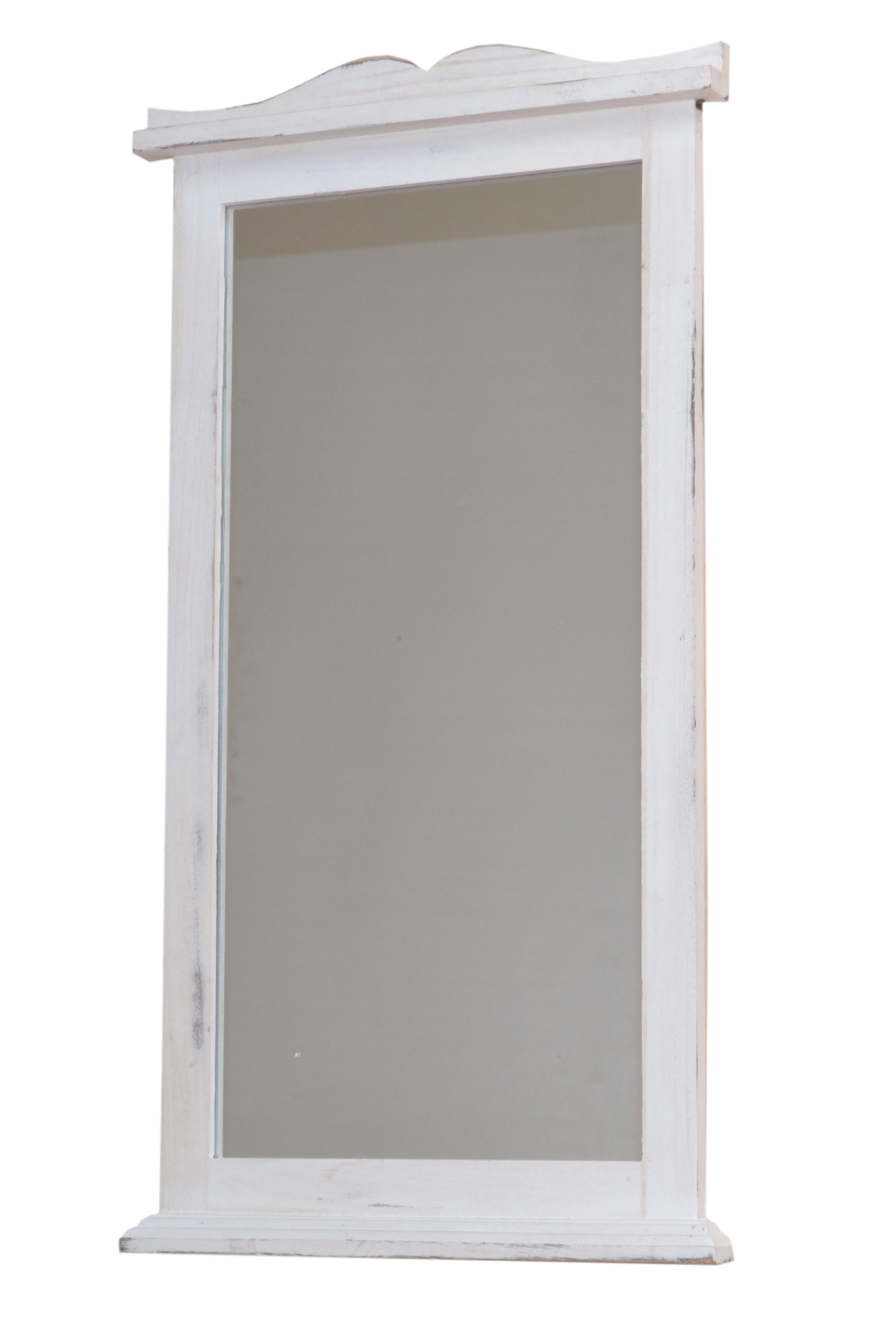 moebel-direkt-online Wandspiegel Rahmen aus Massivholz, antik weiß lackiert günstig online kaufen