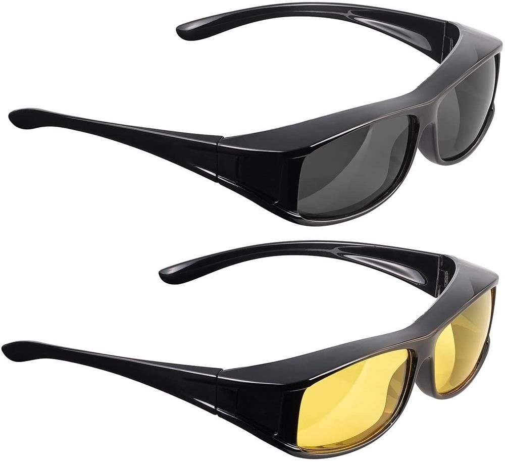 MAVURA Brille »Set DAY & NITE Sonnenüberbrille Nachtsichtüberbrille  Überziehbrille Überzieh Nachtsichtbrille Sonnenbrille Überbrille für  Brillenträger Autofahren Brille Polarisiert Unisex [2er Set]« online kaufen  | OTTO