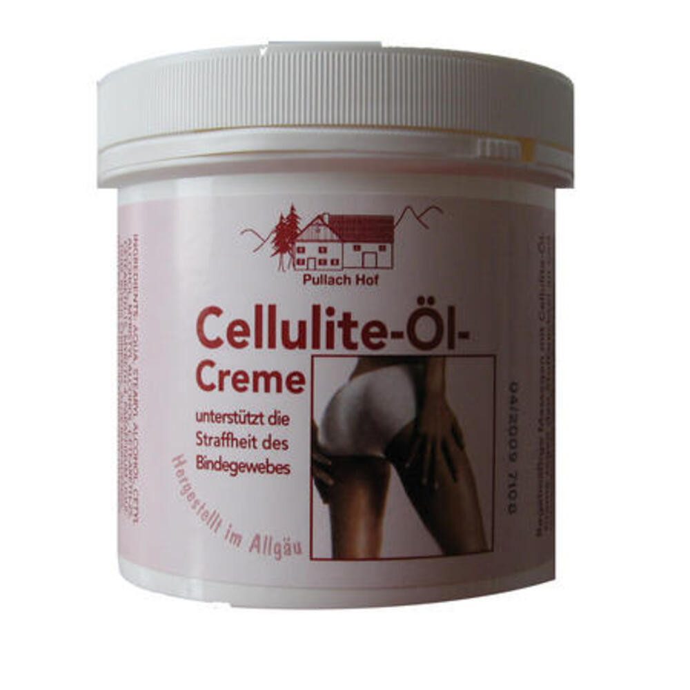 Feuchtigkeitscreme Cellulite Öl Creme vom Pullach Hof ist Klinisch getestet 250 ml