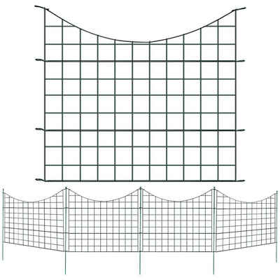 Clanmacy Gartenzaun Teichzaun GRÜN Garten Draht Gartenzaun Zaun Freilauf Teichschutzzaun