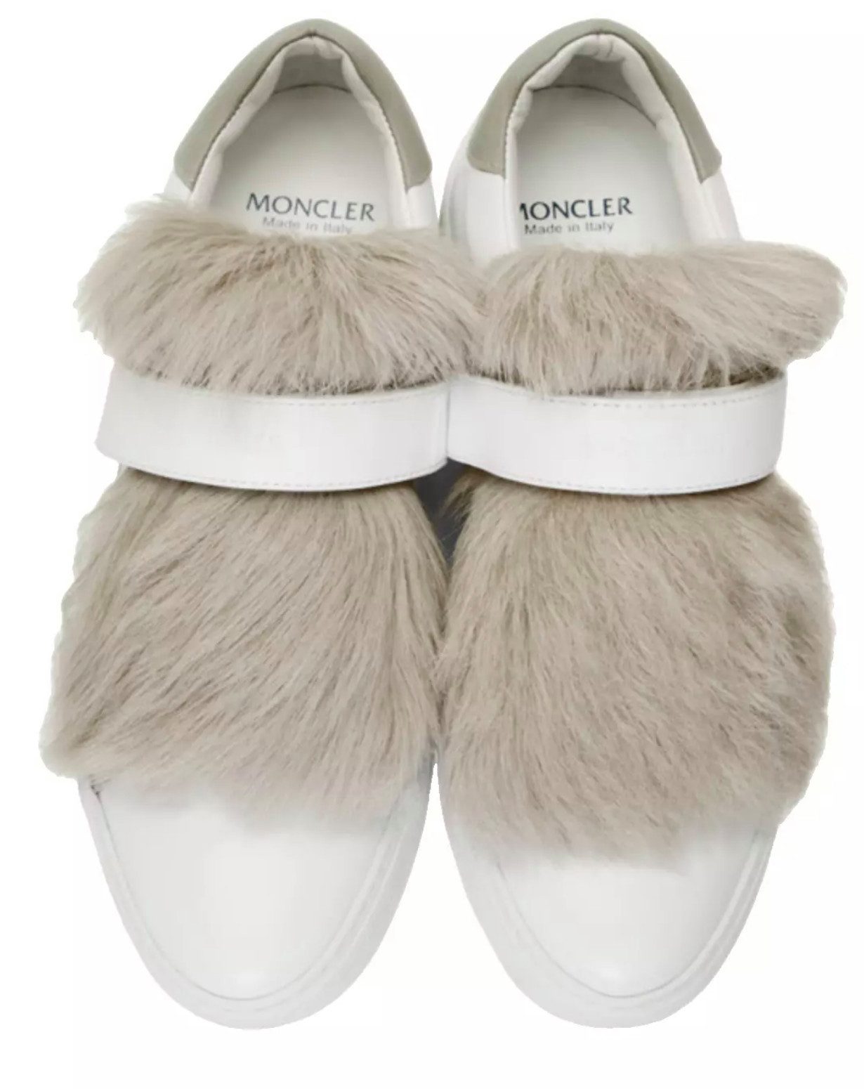 Trimmed Slip-On Trainers mit Lammfellbesatz Sneaker