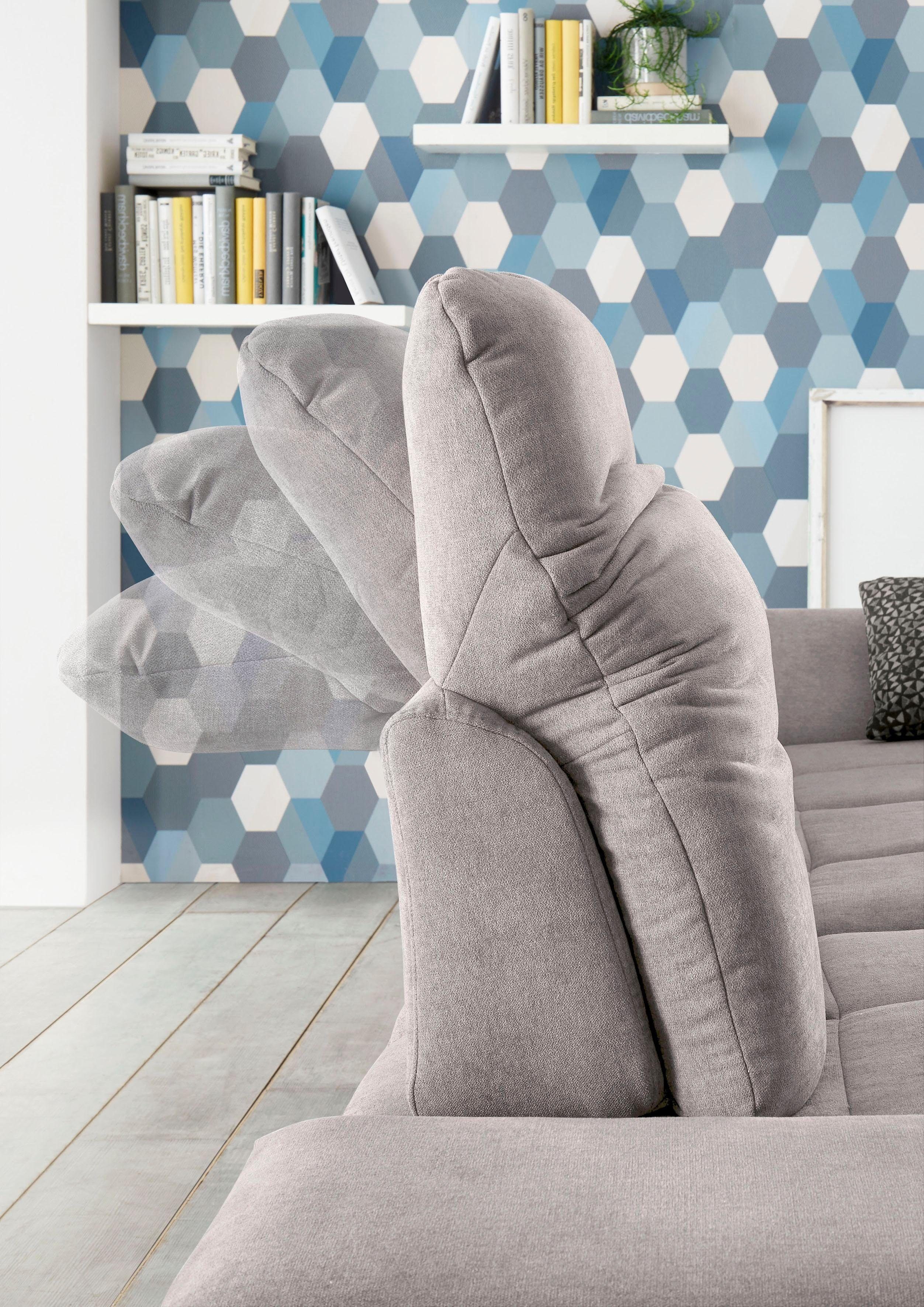 set one by Musterring Ecksofa "SO4100 V", mit verstellbaren Kopfteilen, wah günstig online kaufen