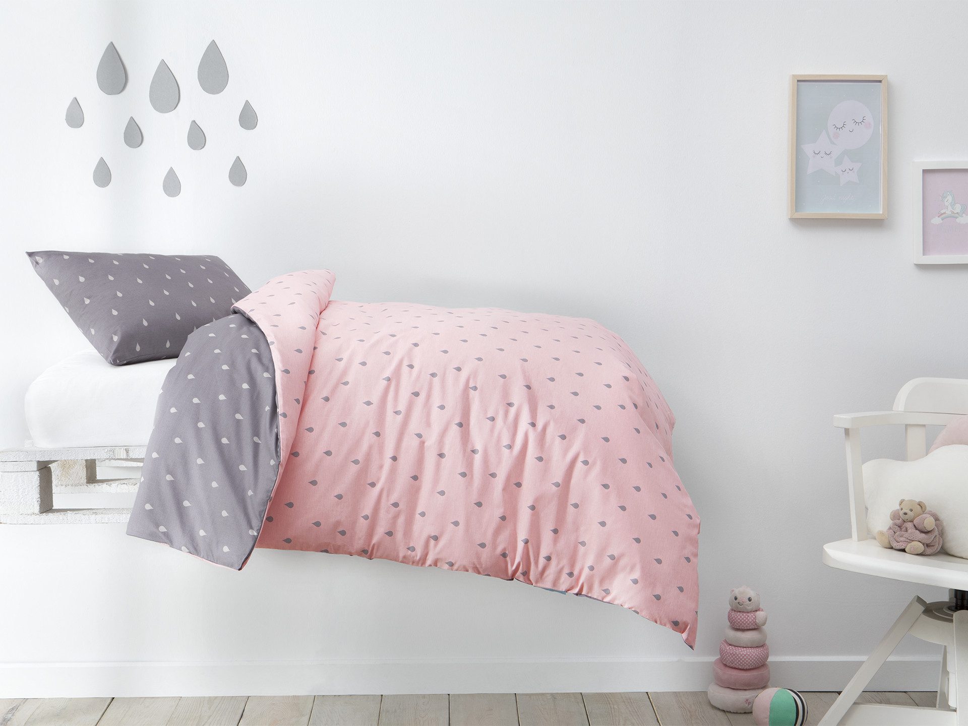 Hibboux Bettwäsche Drops, 100% Baumwolle, 2 günstig online kaufen