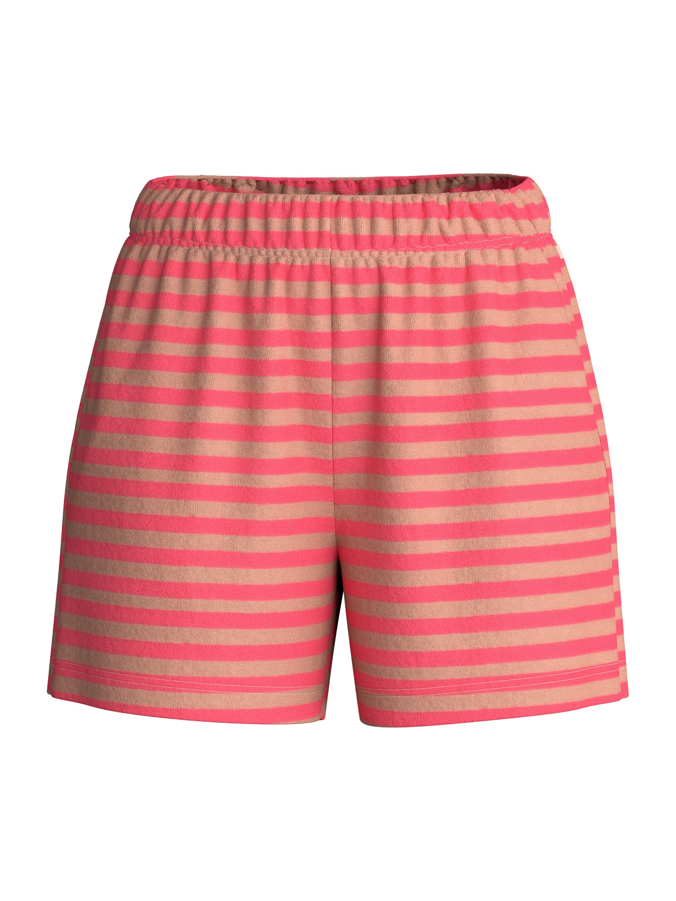 CALIDA Pyjamashorts Lounge Stripe Damen (1-tlg) aus Terry Qualität, mit Seitentaschen