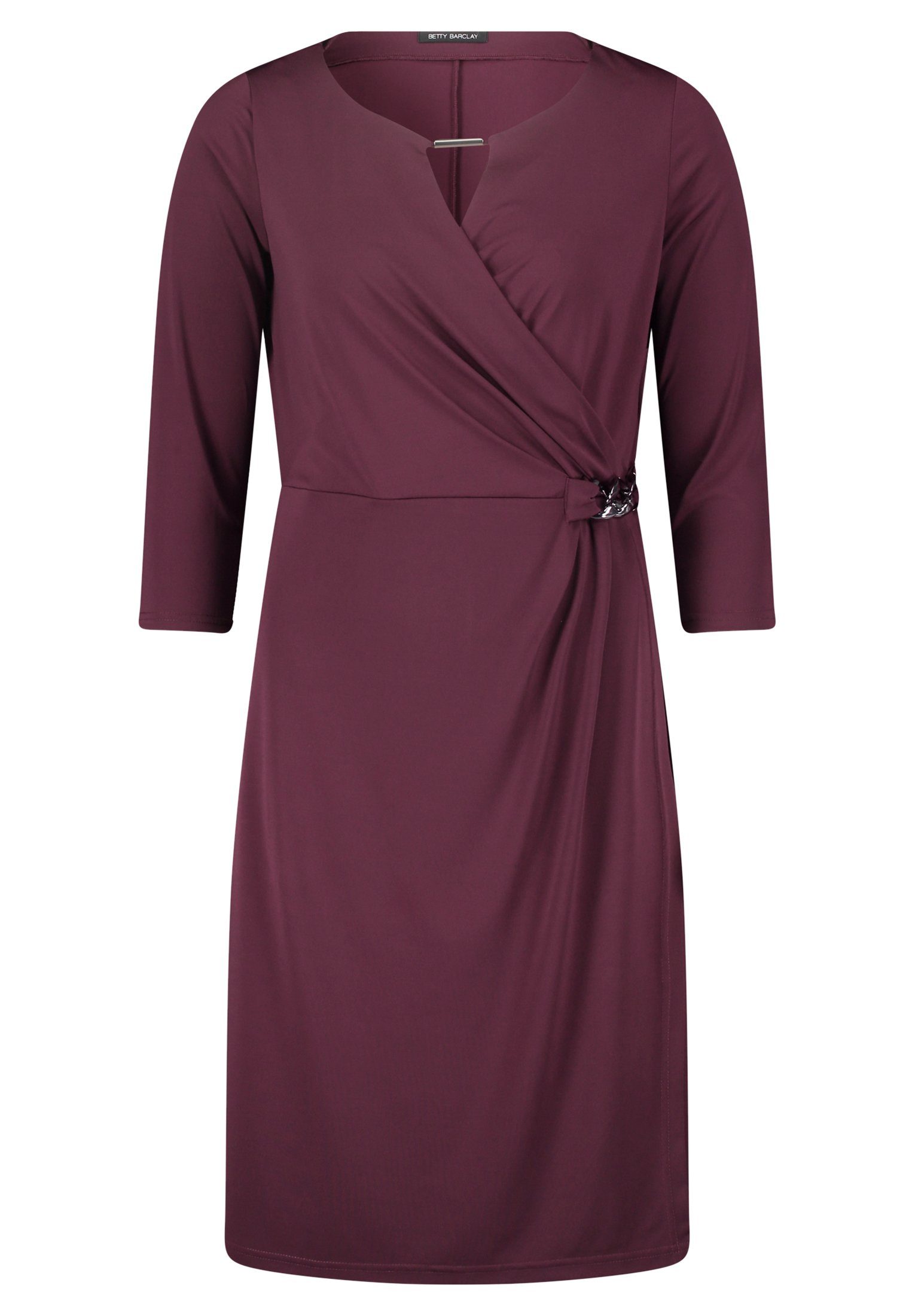 Betty Barclay Minikleid mit 3/4 Arm Dark Aubergine (1-tlg)