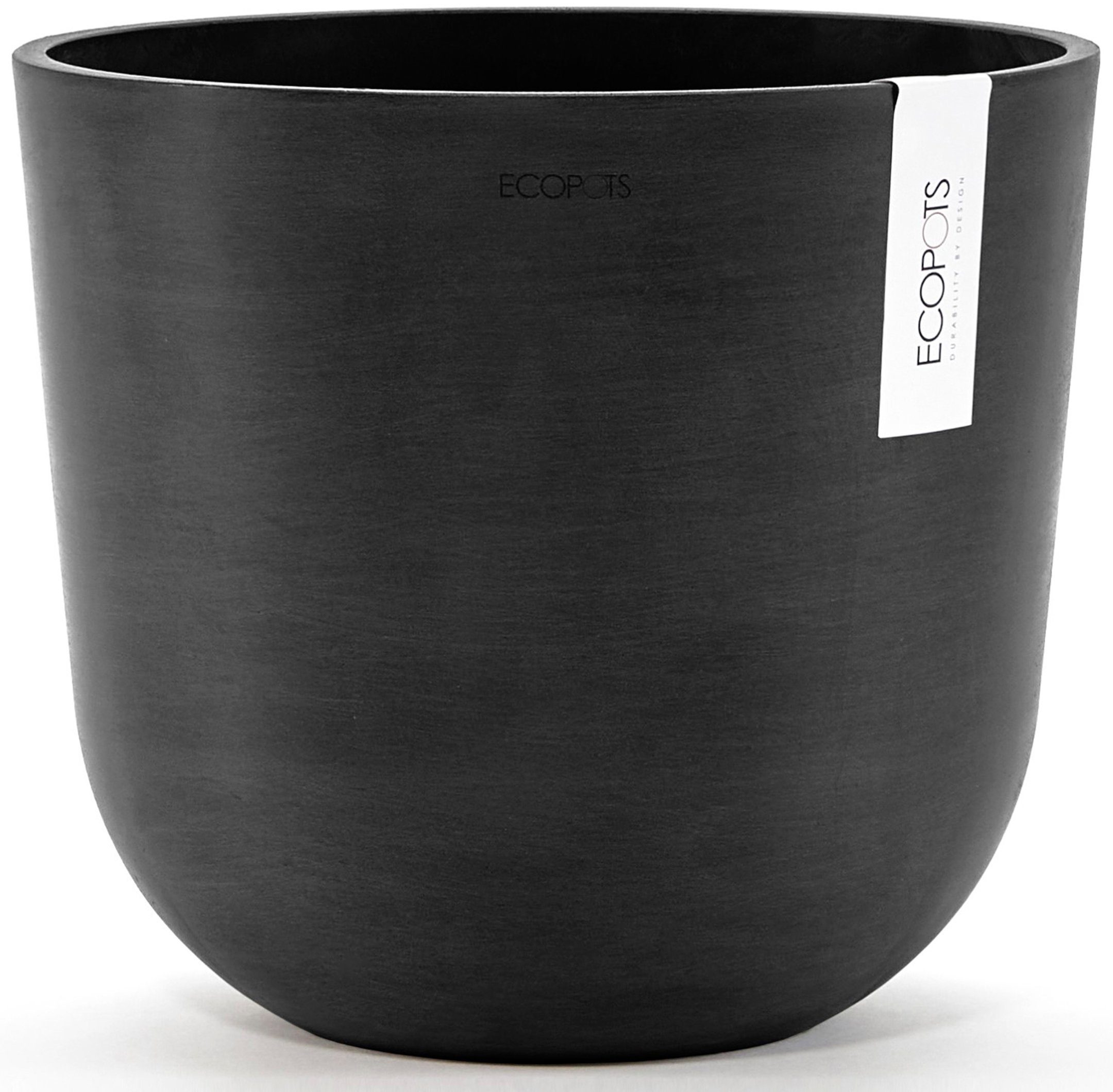 ECOPOTS Blumentopf Oslo 25 Dunkelgrau, für innen und außen: frostsicher, bruchsicher und lichtbeständig