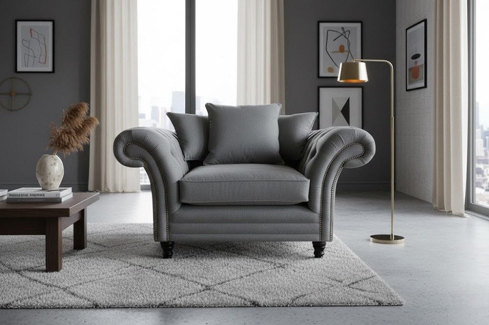 JVmoebel Chesterfield-Sessel Design Chesterfield Sessel Couch Polster Luxus Klassische Sofas Sofort (1-St), Made in Europa