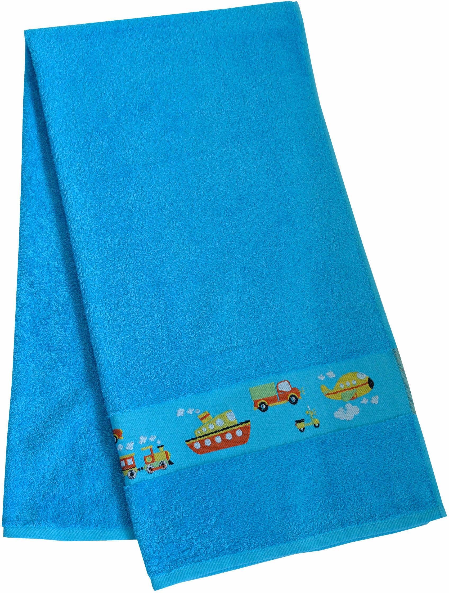 Dyckhoff Badetuch Auto, Walkfrottee (1-St), mit toller Bordüre und Auto Mot günstig online kaufen