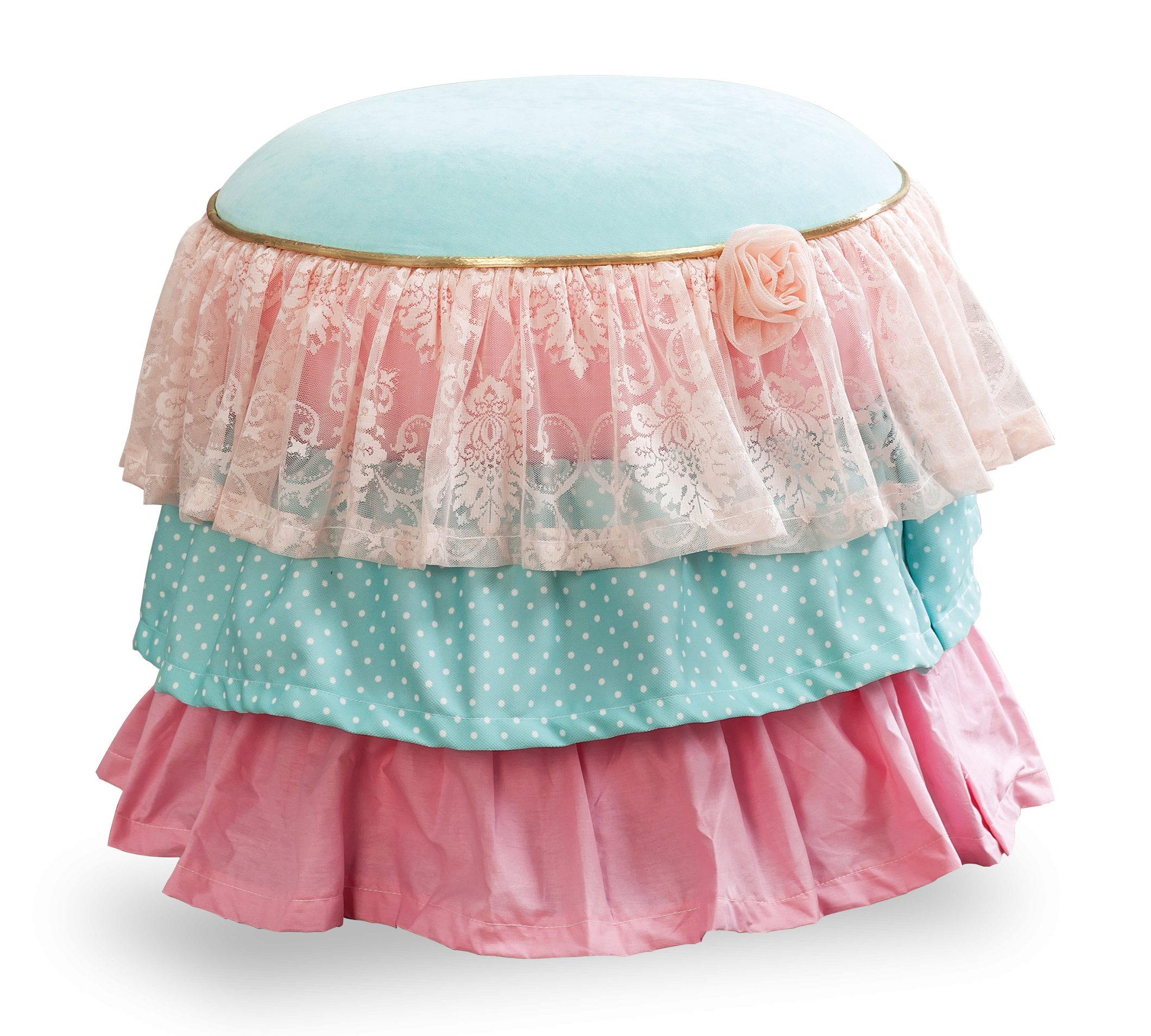 Ottomane ROSE Pouf aus verschiedenen Stoffen