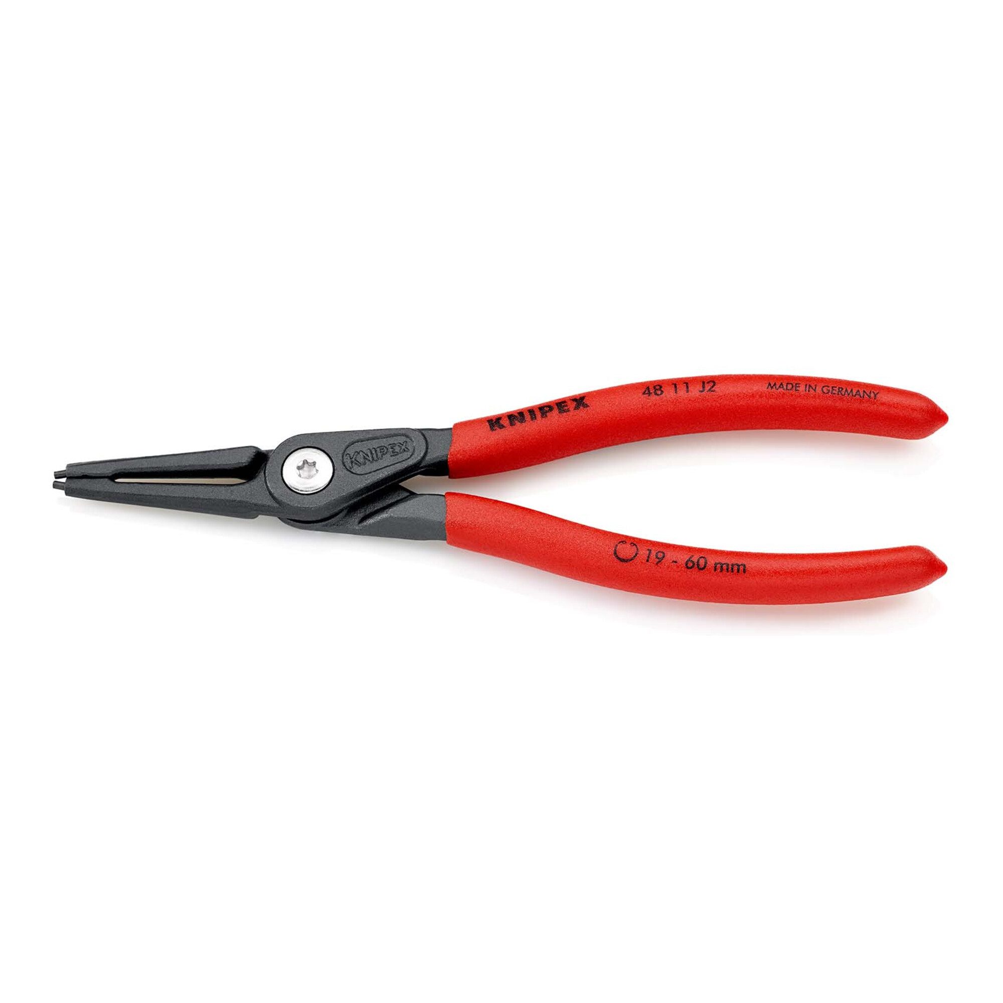 Knipex Sicherungsringzange KNIPEX 48 11 J2 Präzisions-Sicherungsringzange für Innenringe in Bohru