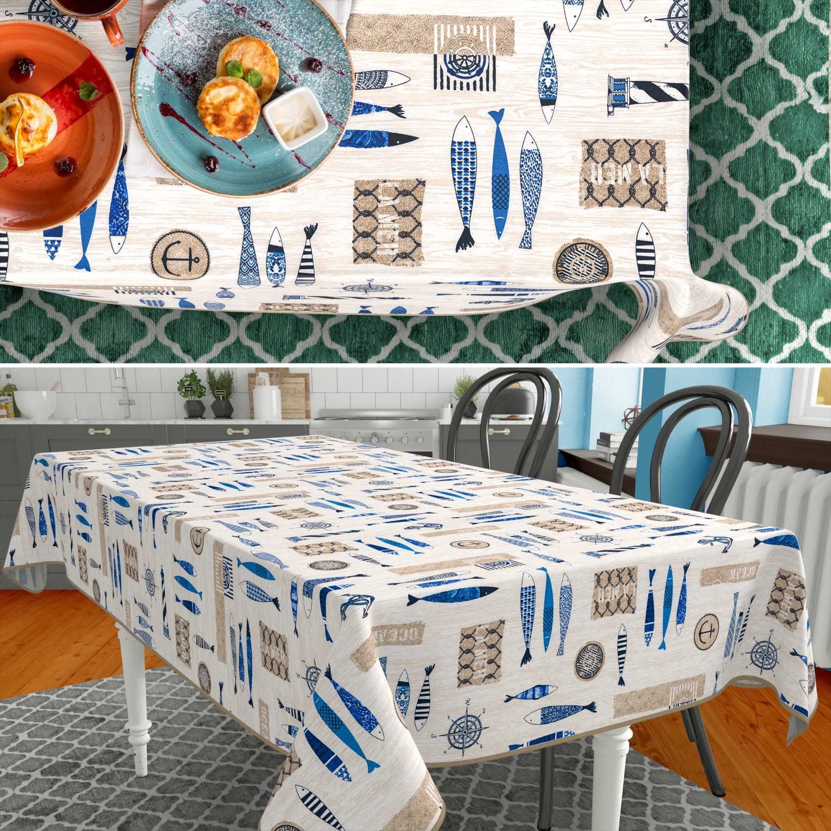 ANRO Tischdecke aus Stoff mit Exclusivem günstig online kaufen